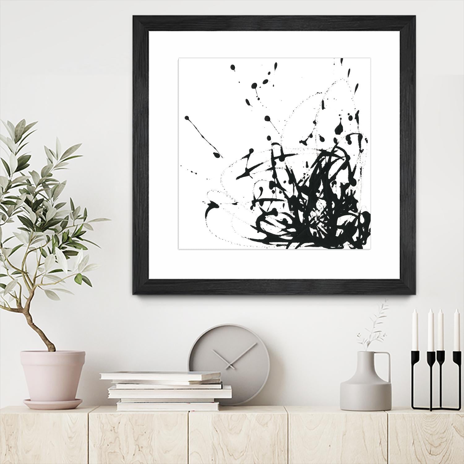 Onyx Expression II by June Erica Vess on GIANT ART - black abstract