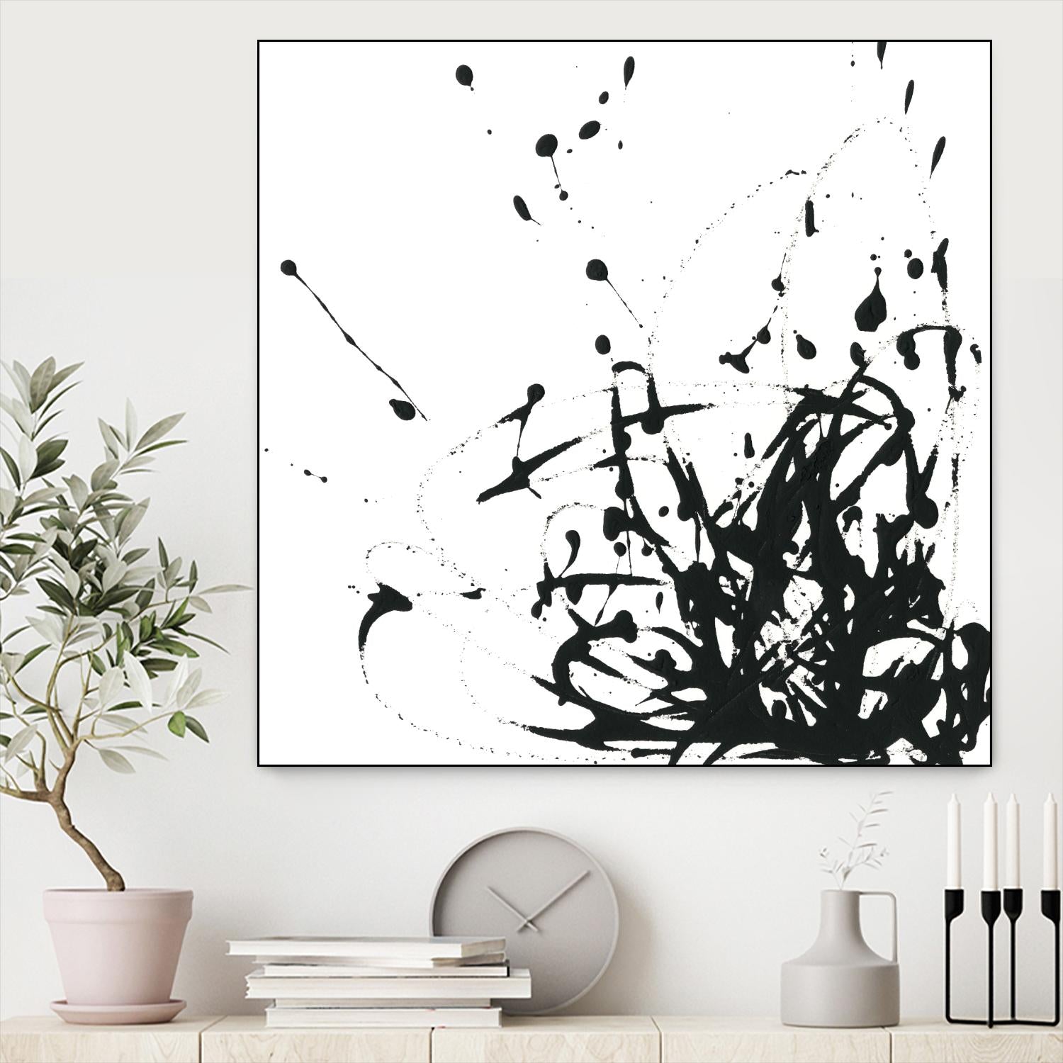 Onyx Expression II by June Erica Vess on GIANT ART - black abstract