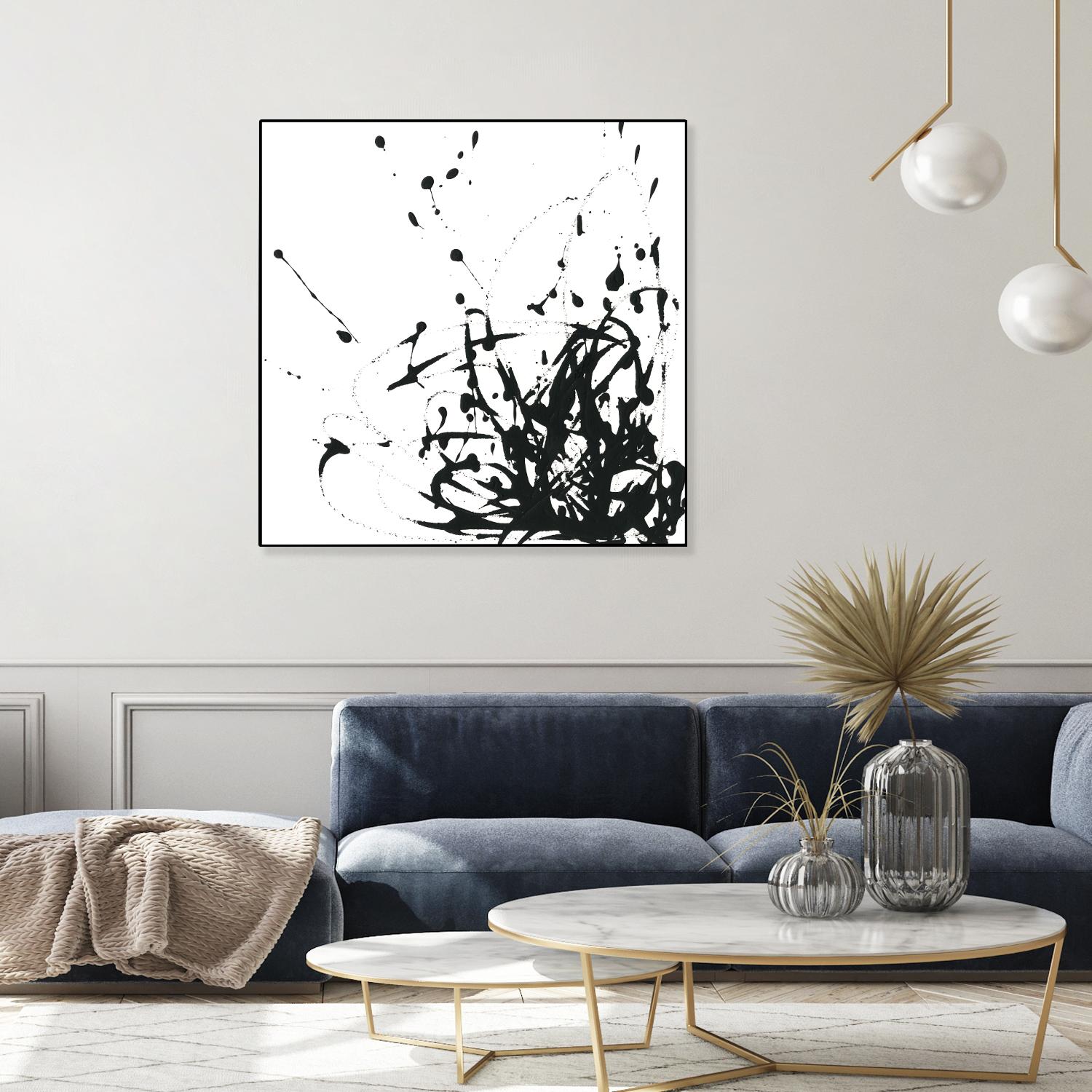 Onyx Expression II by June Erica Vess on GIANT ART - black abstract