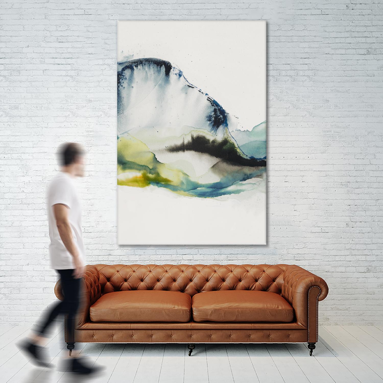 Abstract Terrain III by Sisa Jasper on GIANT ART - blue abstract