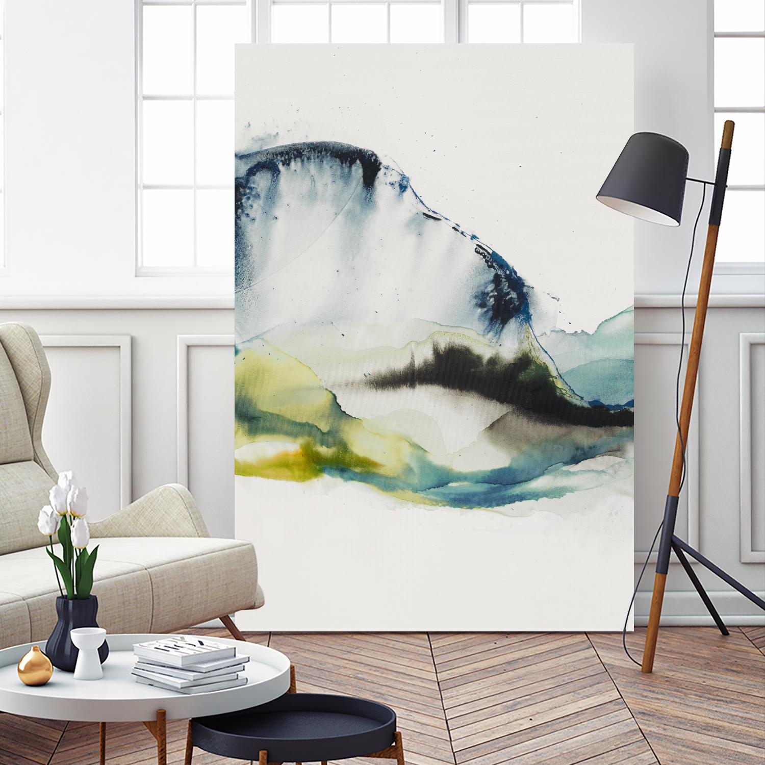 Abstract Terrain III by Sisa Jasper on GIANT ART - blue abstract