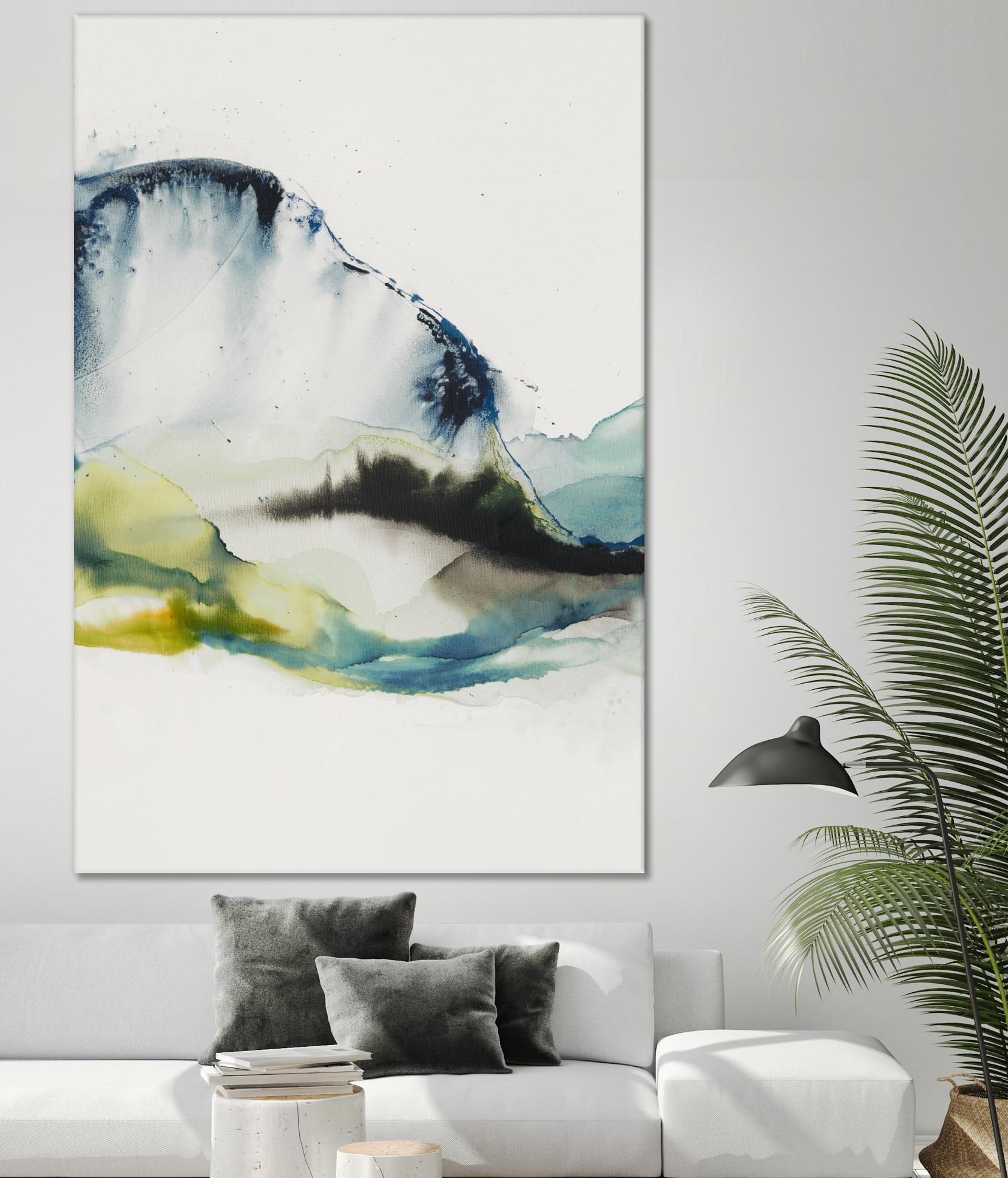 Abstract Terrain III by Sisa Jasper on GIANT ART - blue abstract