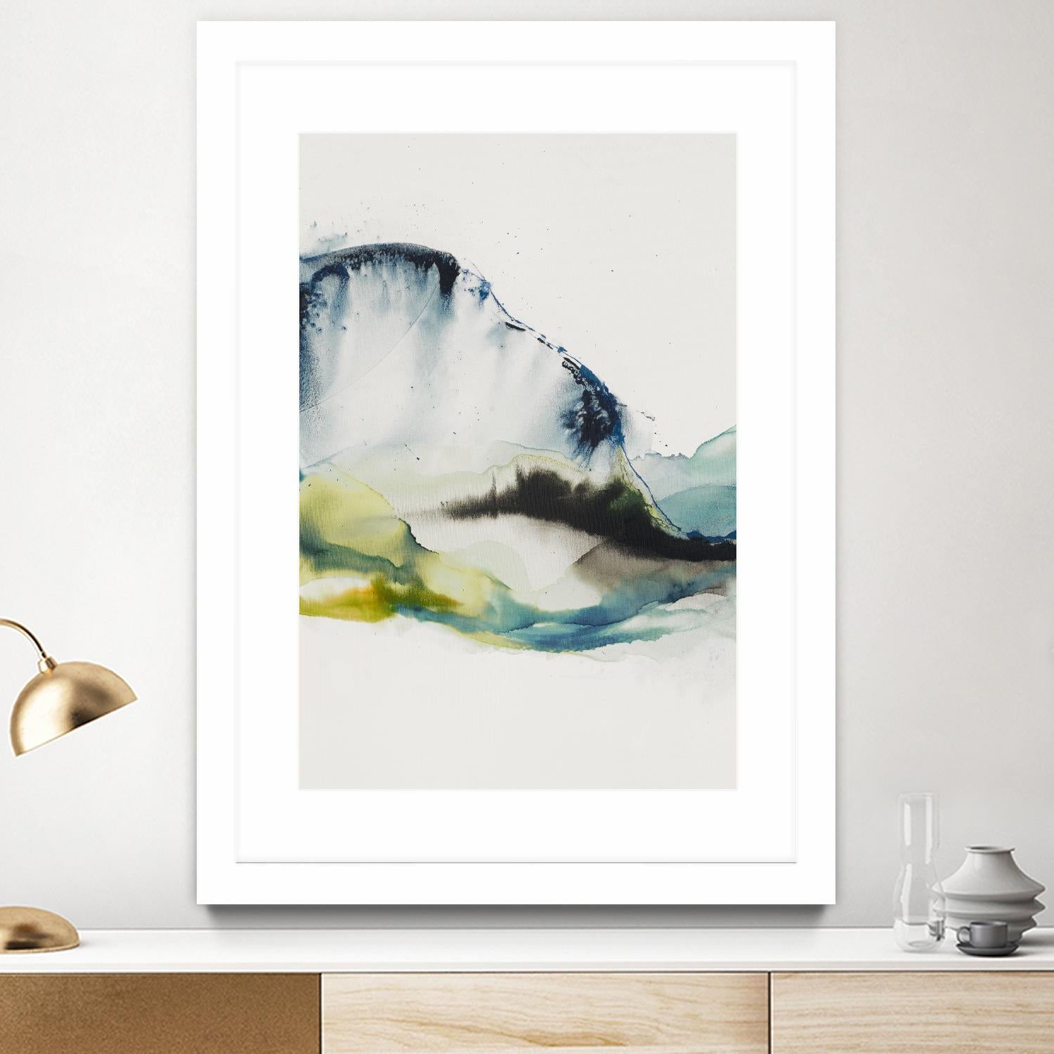 Abstract Terrain III by Sisa Jasper on GIANT ART - blue abstract