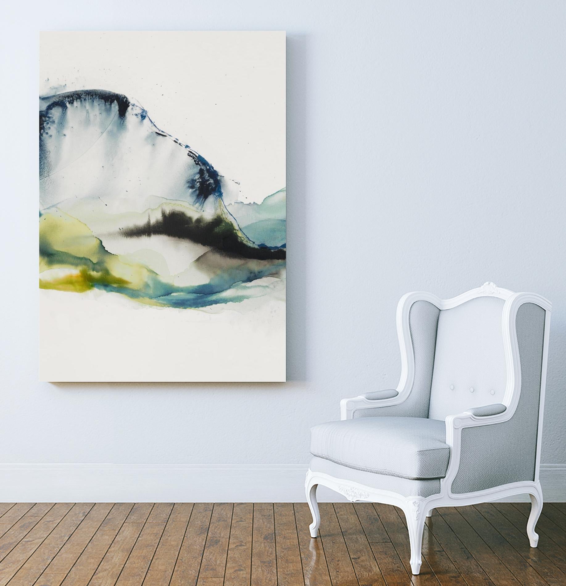 Abstract Terrain III by Sisa Jasper on GIANT ART - blue abstract