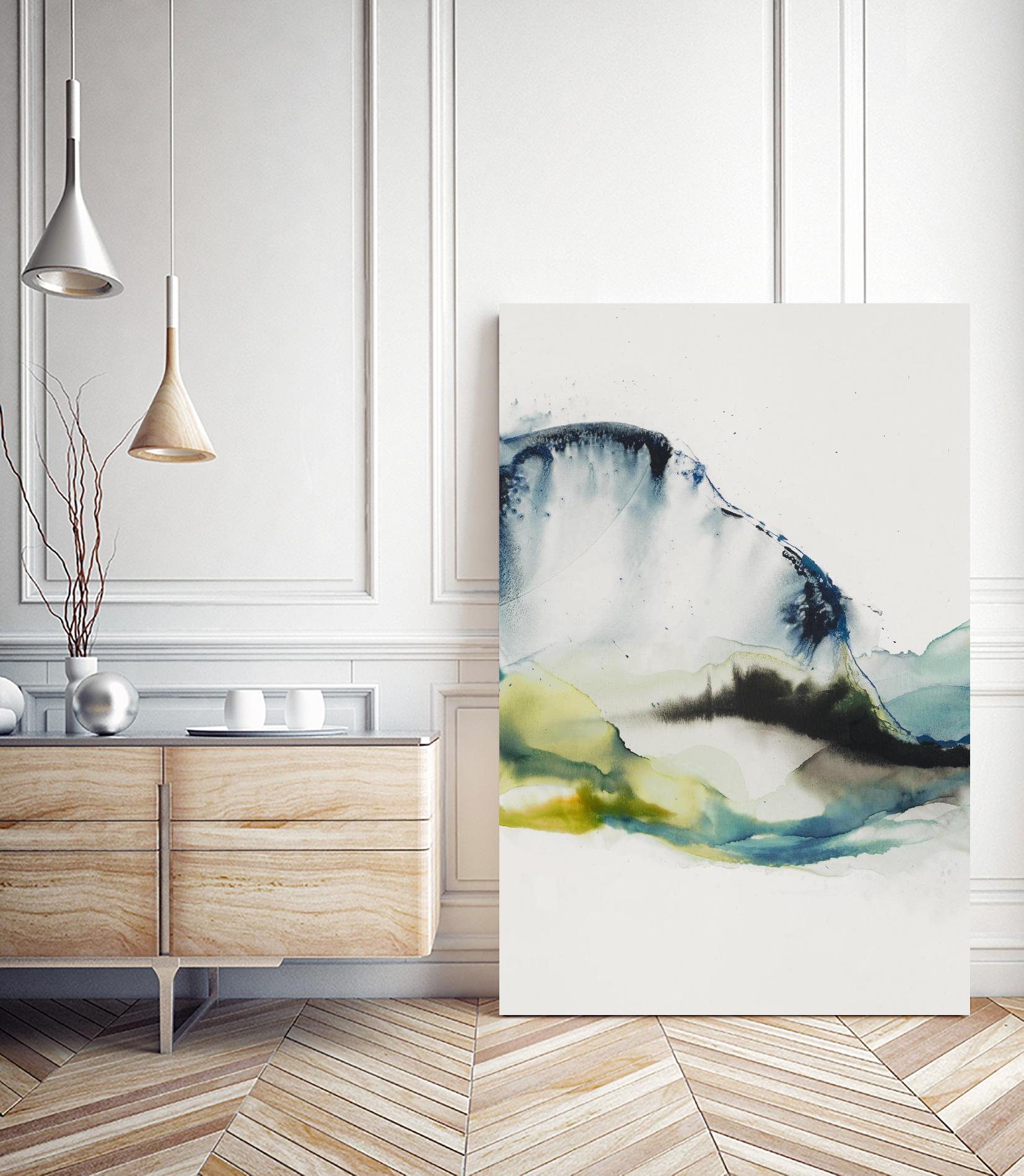 Abstract Terrain III by Sisa Jasper on GIANT ART - blue abstract