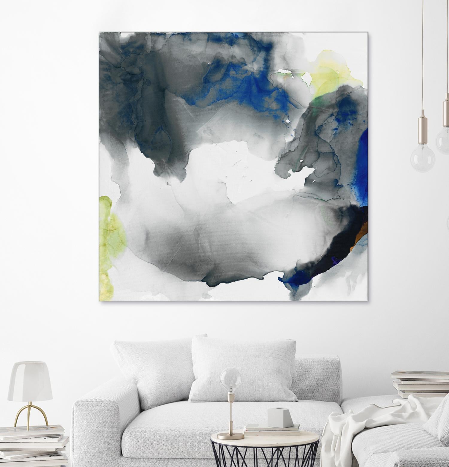 Ephemeral II by Sisa Jasper on GIANT ART - blue abstract
