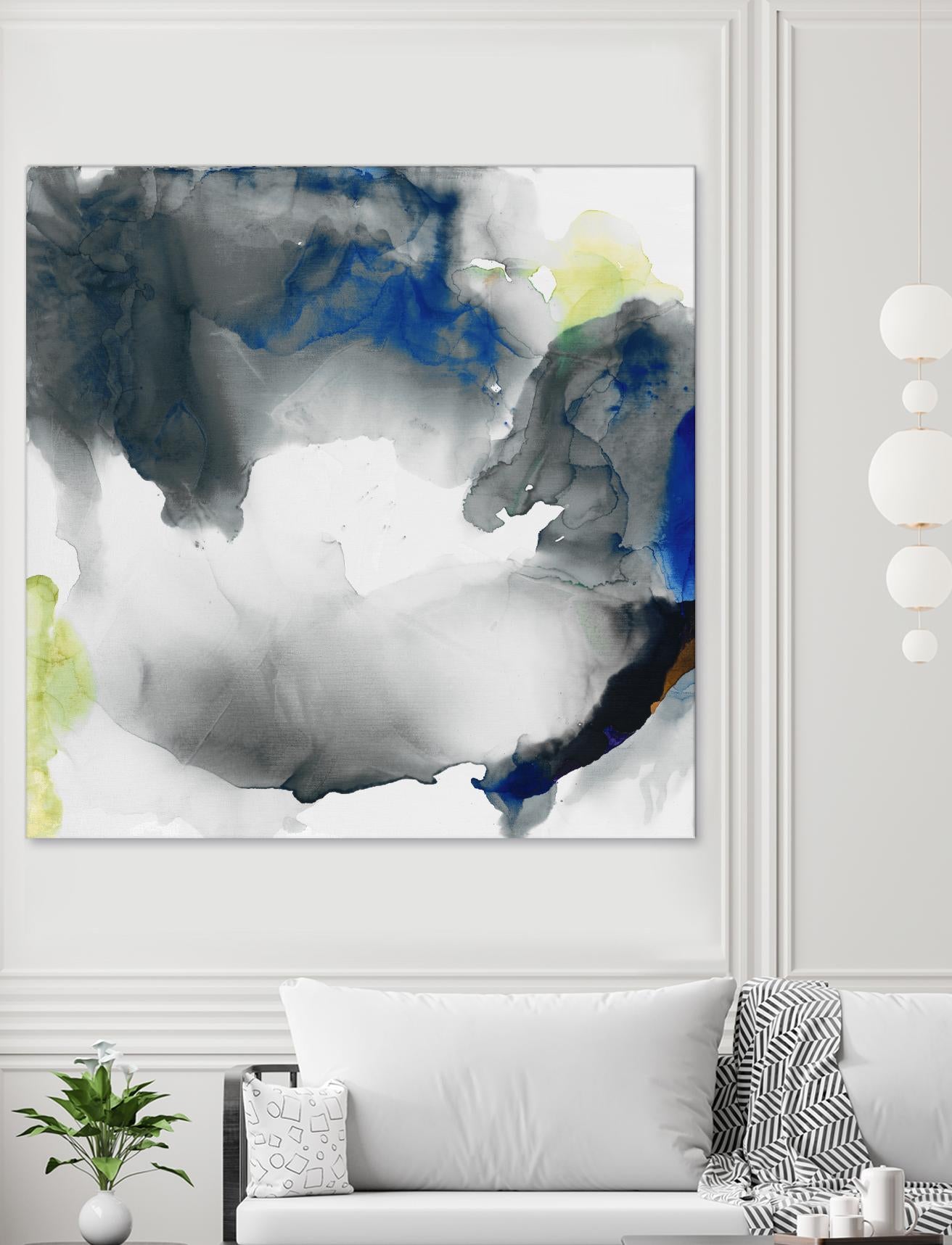 Ephemeral II by Sisa Jasper on GIANT ART - blue abstract