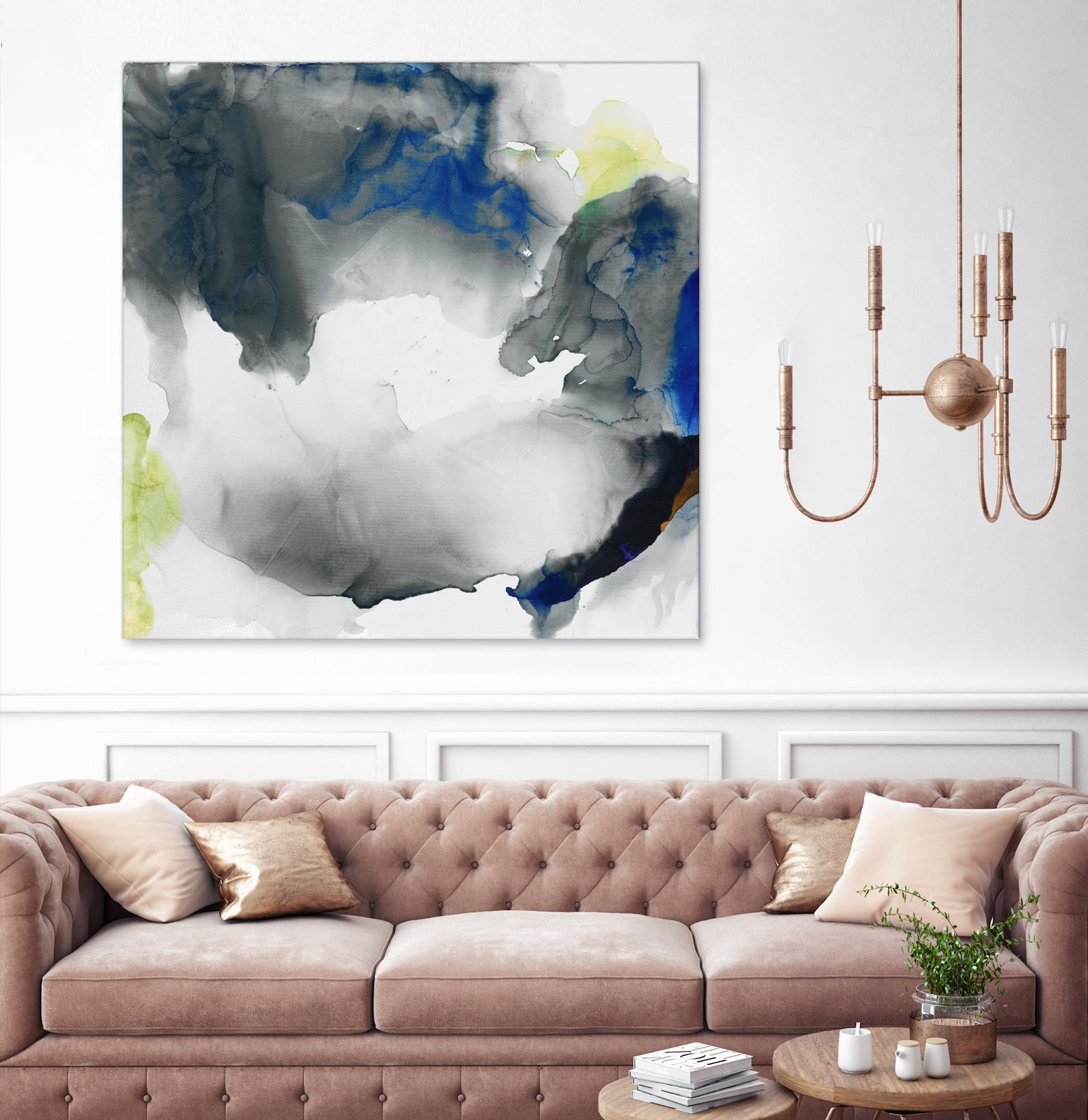 Ephemeral II by Sisa Jasper on GIANT ART - blue abstract