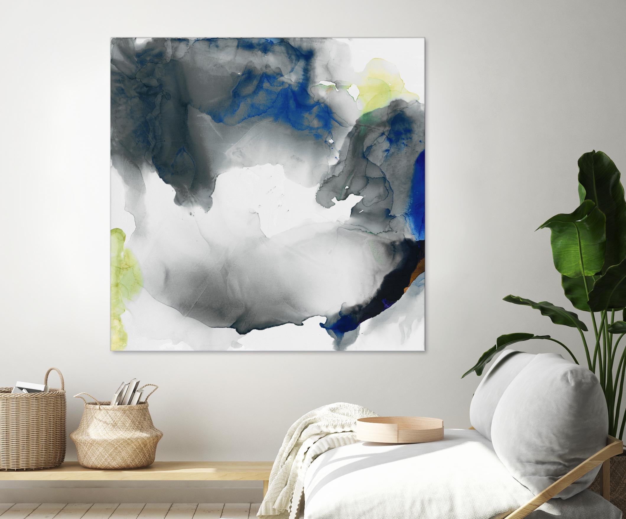 Ephemeral II by Sisa Jasper on GIANT ART - blue abstract