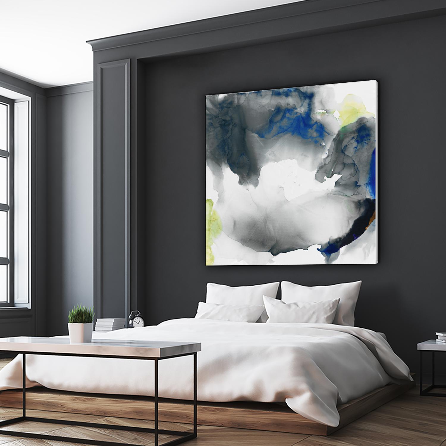 Ephemeral II by Sisa Jasper on GIANT ART - blue abstract