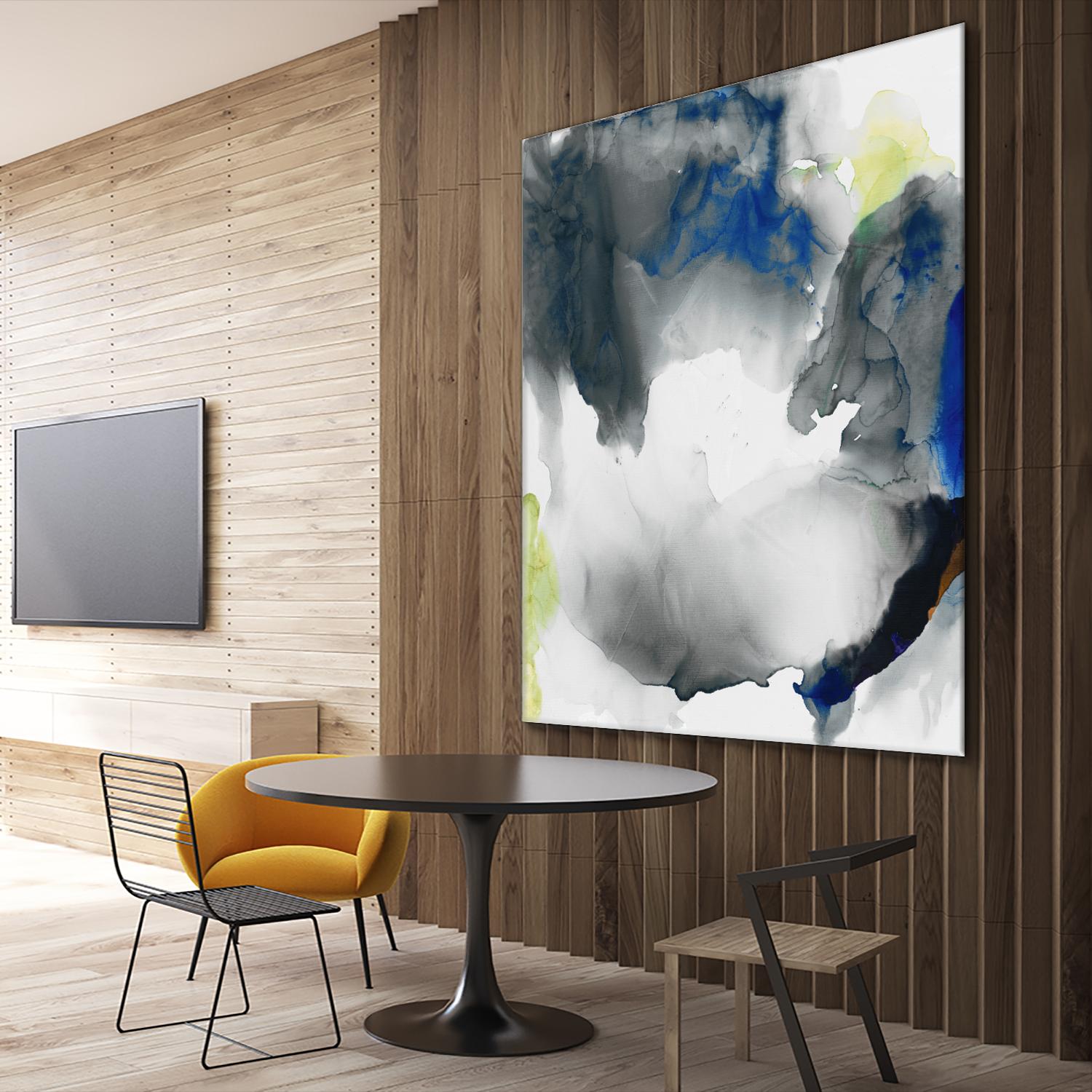 Ephemeral II by Sisa Jasper on GIANT ART - blue abstract