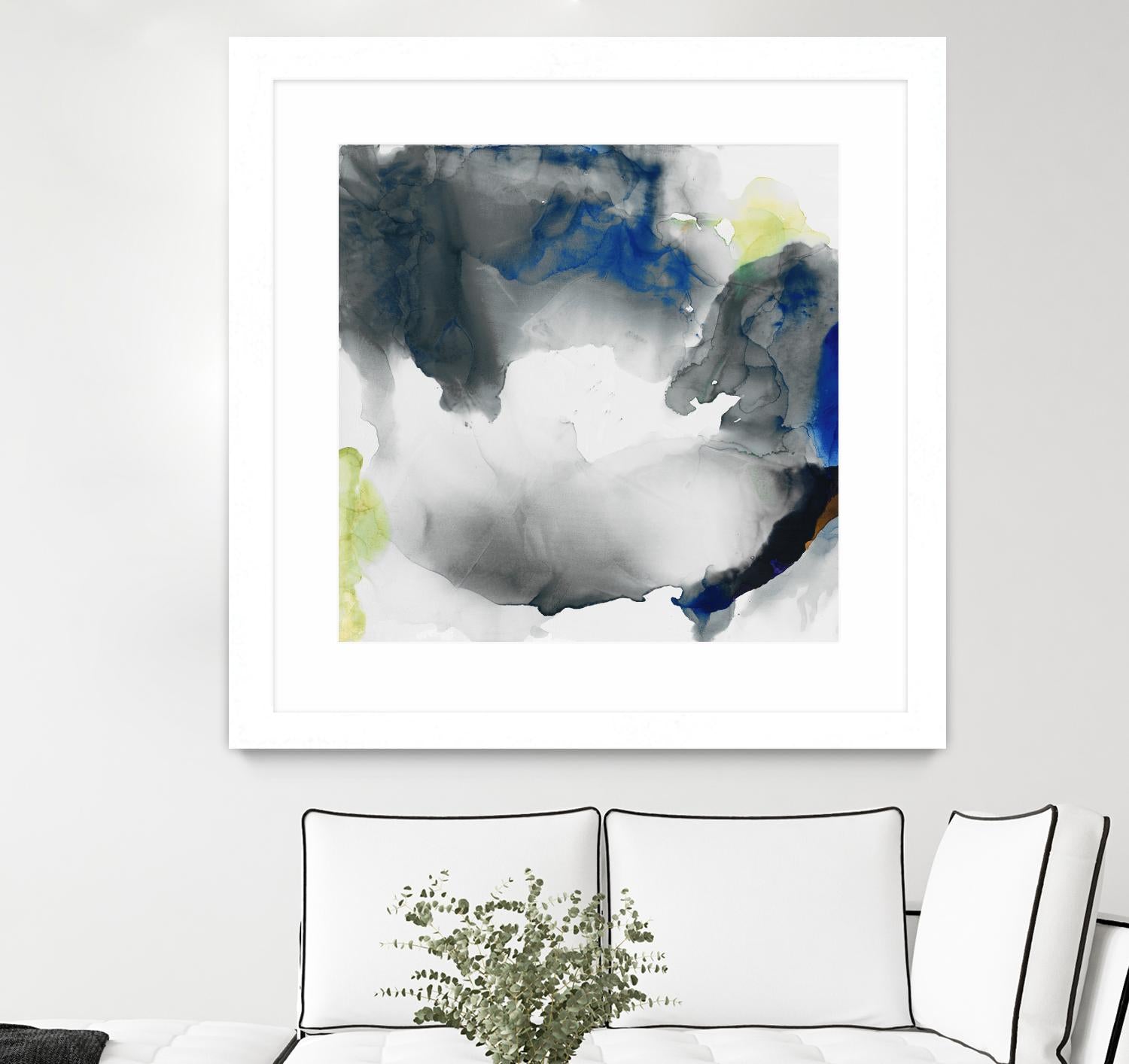 Ephemeral II by Sisa Jasper on GIANT ART - blue abstract