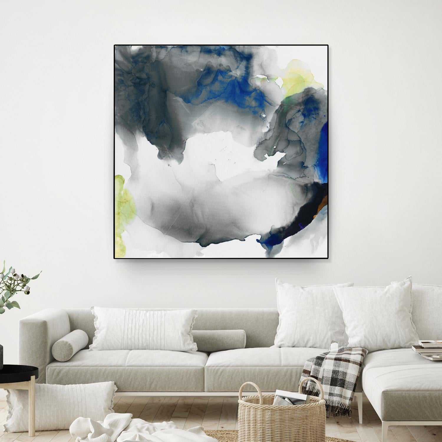 Ephemeral II by Sisa Jasper on GIANT ART - blue abstract