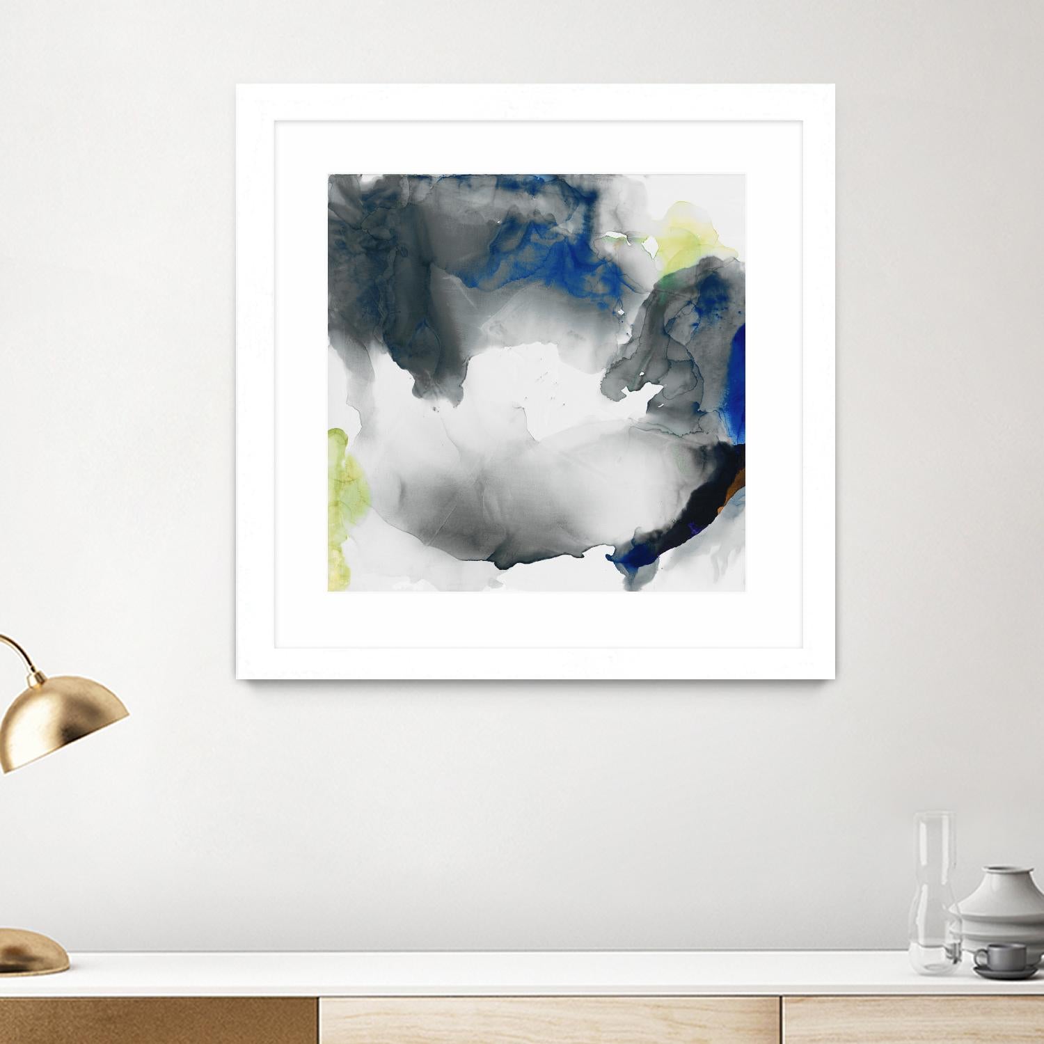 Ephemeral II by Sisa Jasper on GIANT ART - blue abstract