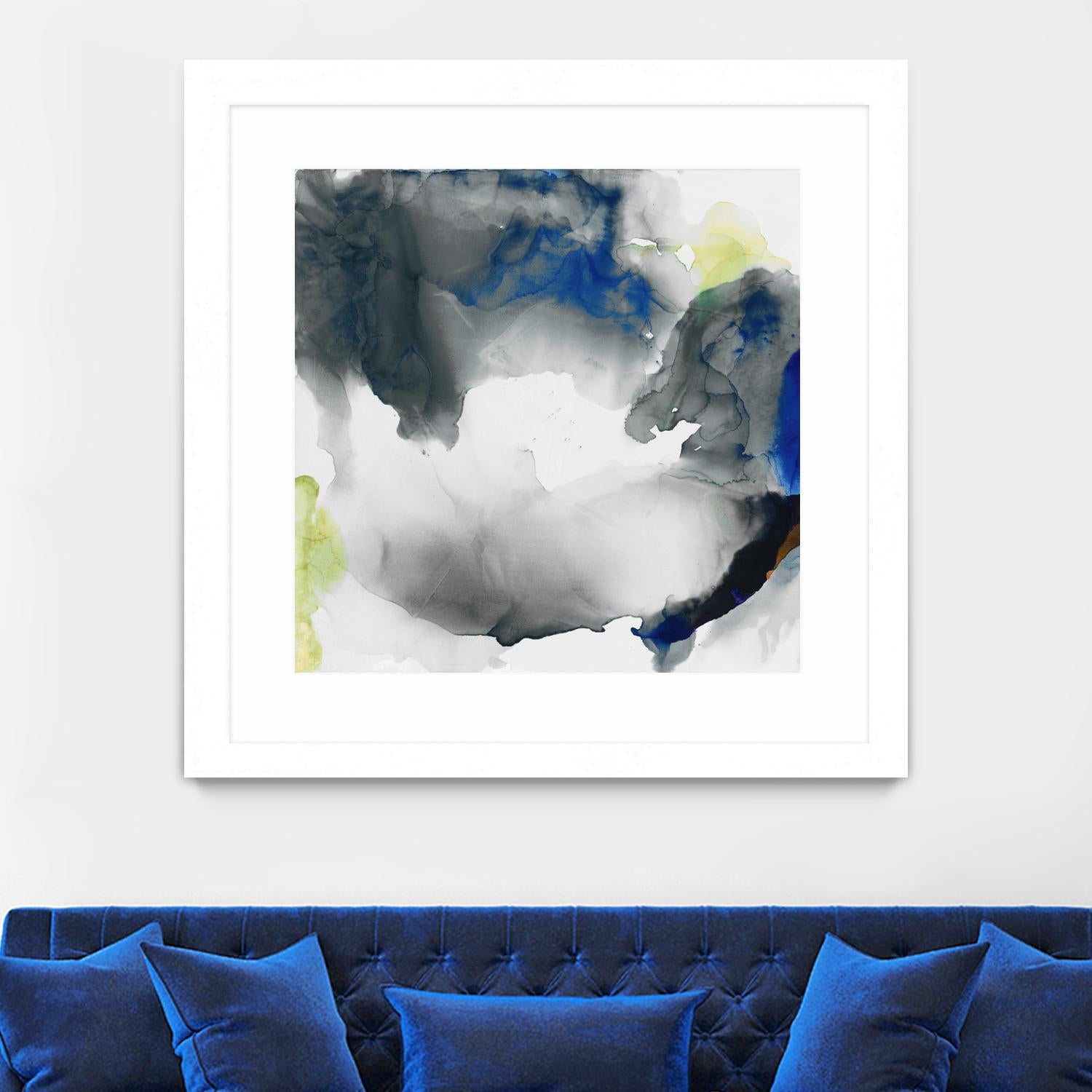 Ephemeral II by Sisa Jasper on GIANT ART - blue abstract