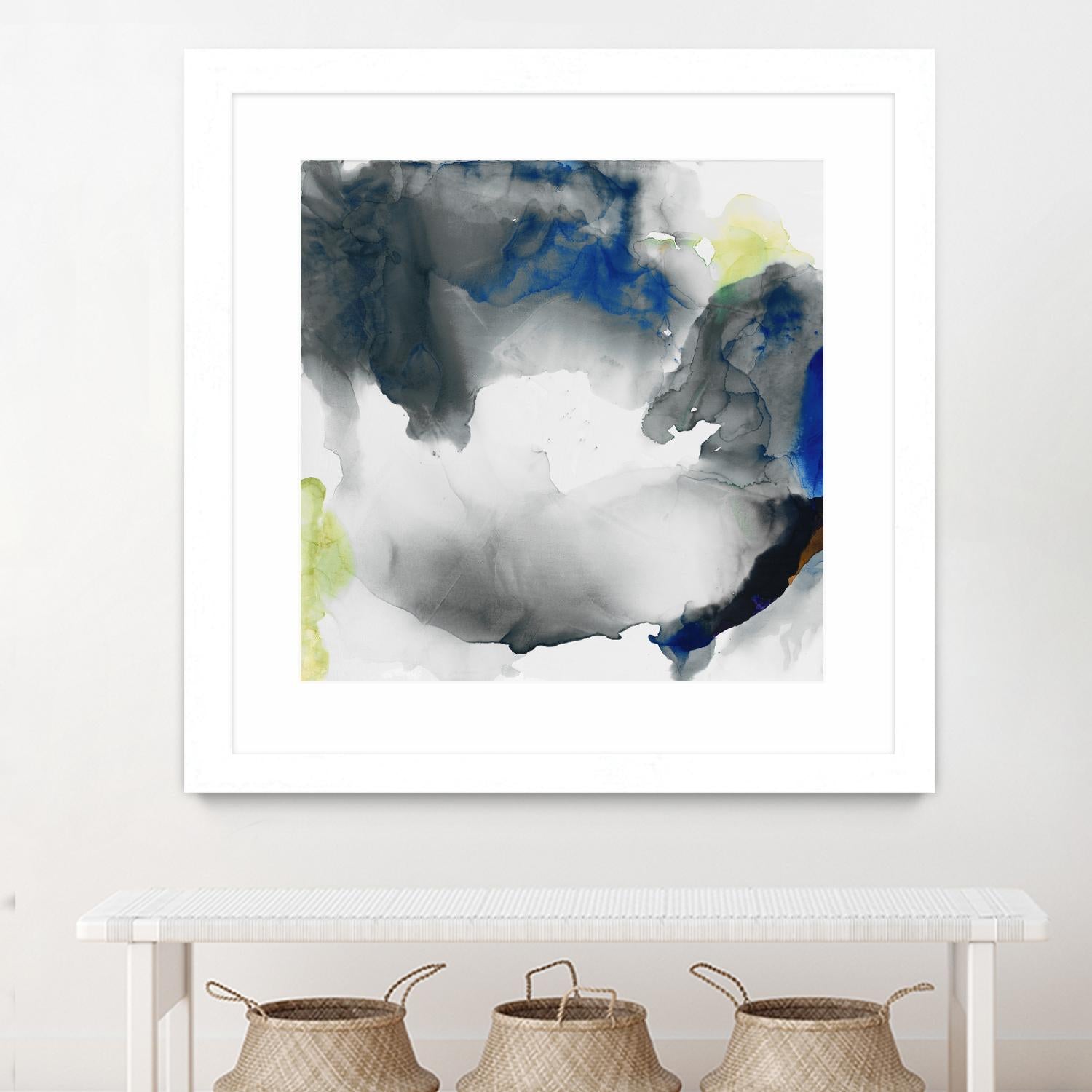 Ephemeral II by Sisa Jasper on GIANT ART - blue abstract