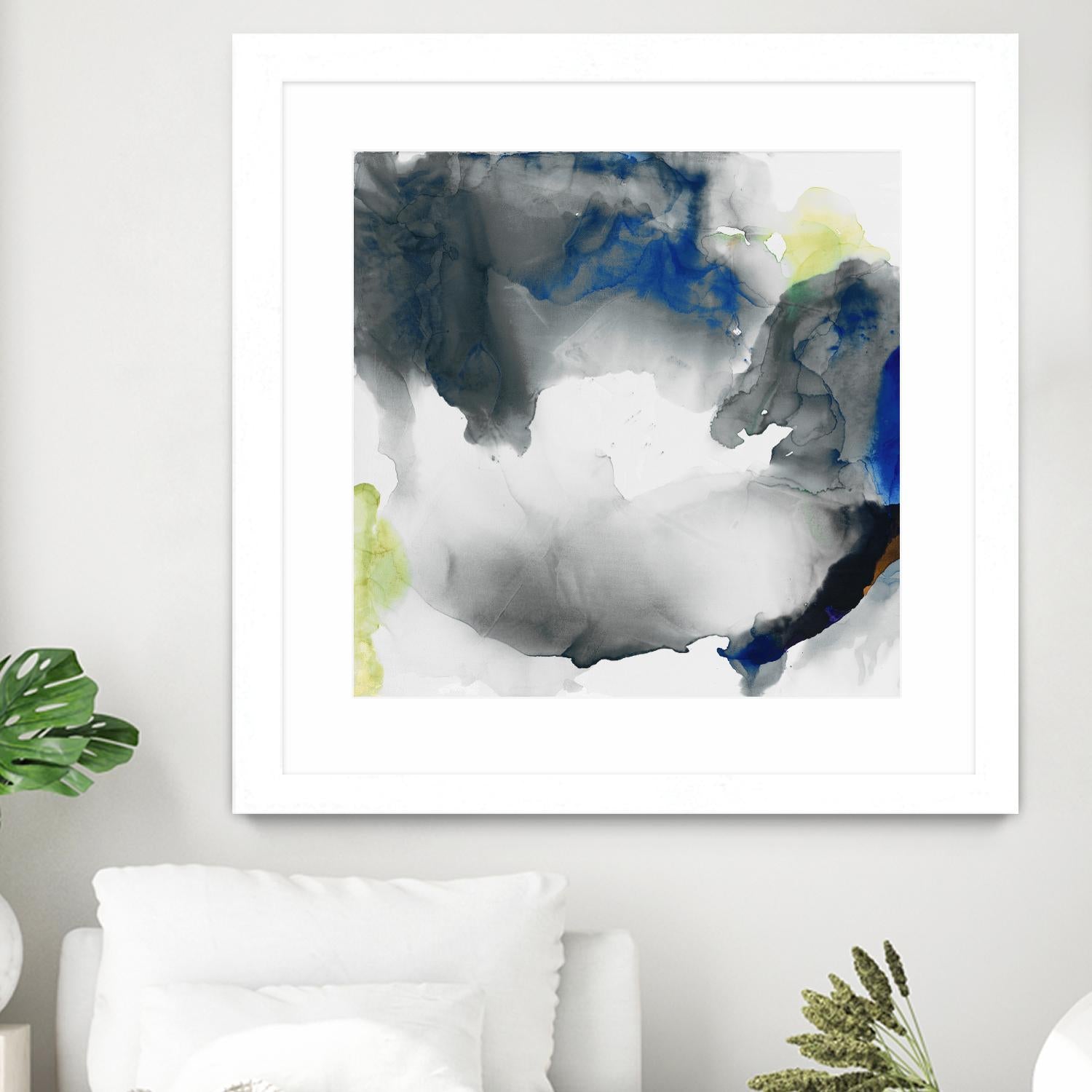 Ephemeral II by Sisa Jasper on GIANT ART - blue abstract