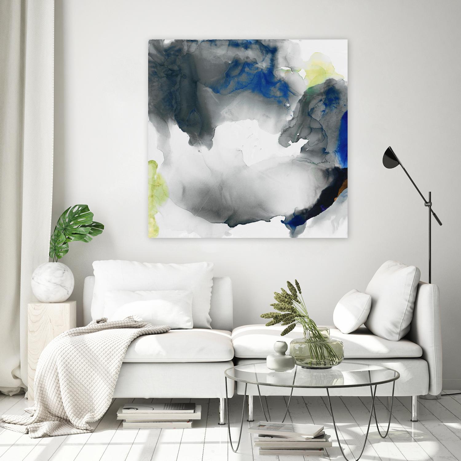 Ephemeral II by Sisa Jasper on GIANT ART - blue abstract