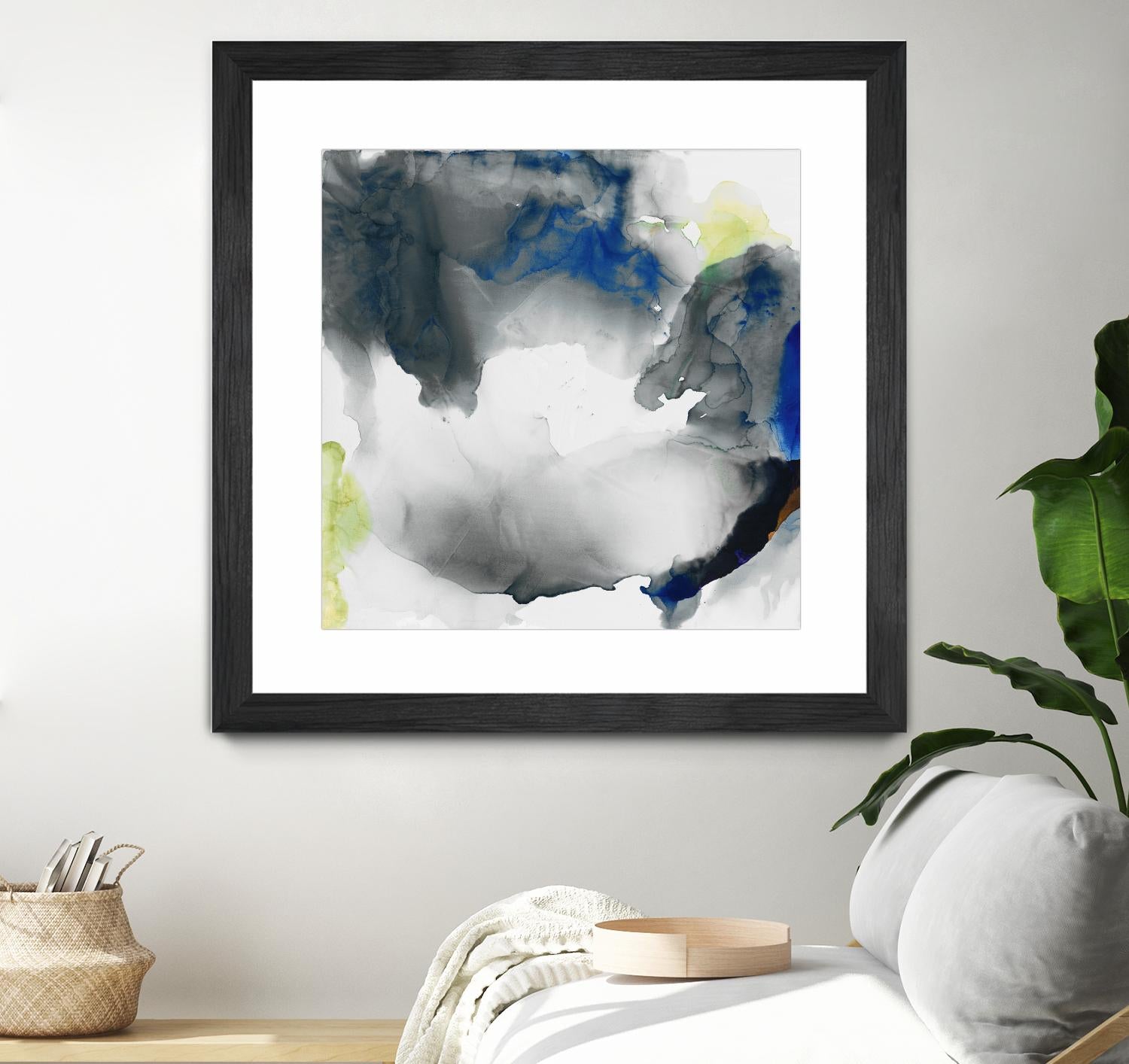 Ephemeral II by Sisa Jasper on GIANT ART - blue abstract