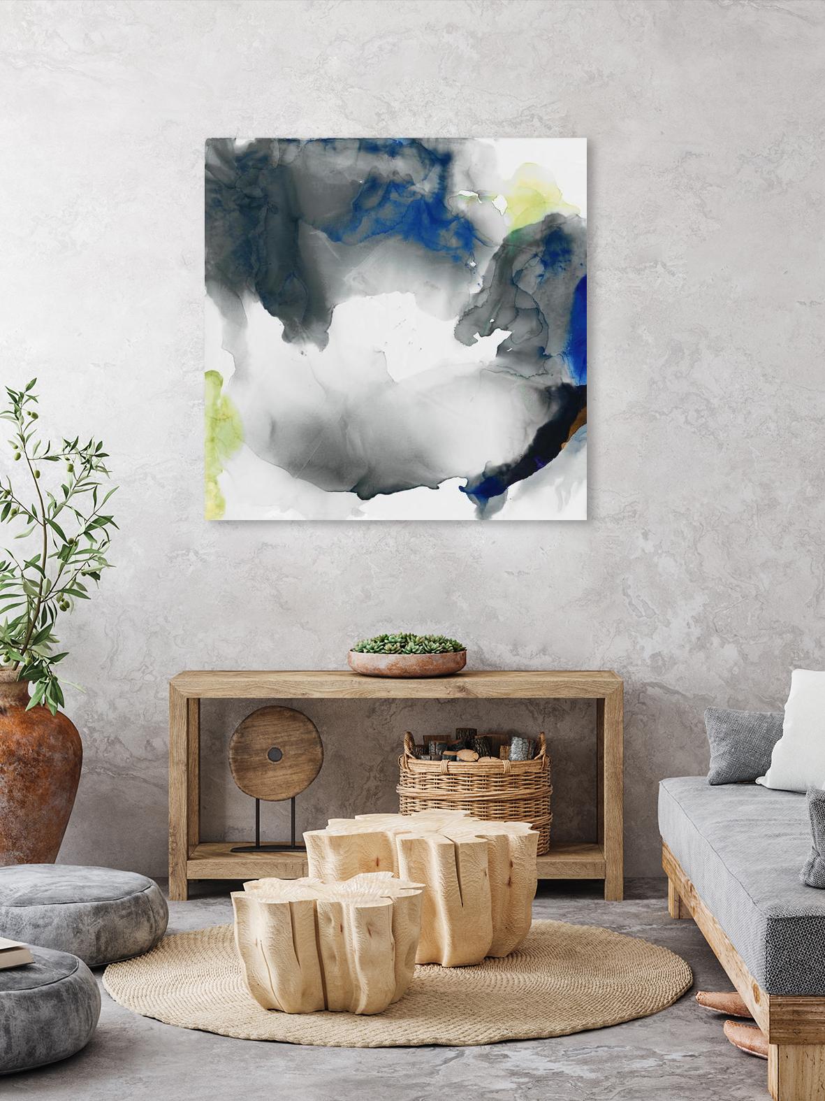 Ephemeral II by Sisa Jasper on GIANT ART - blue abstract