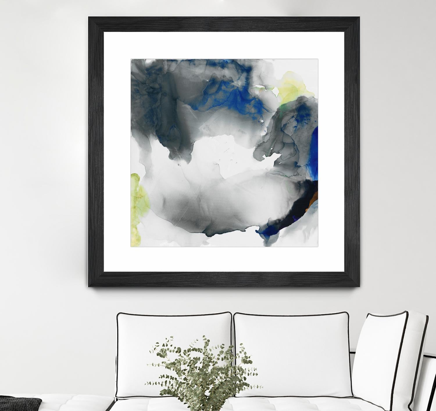 Ephemeral II by Sisa Jasper on GIANT ART - blue abstract