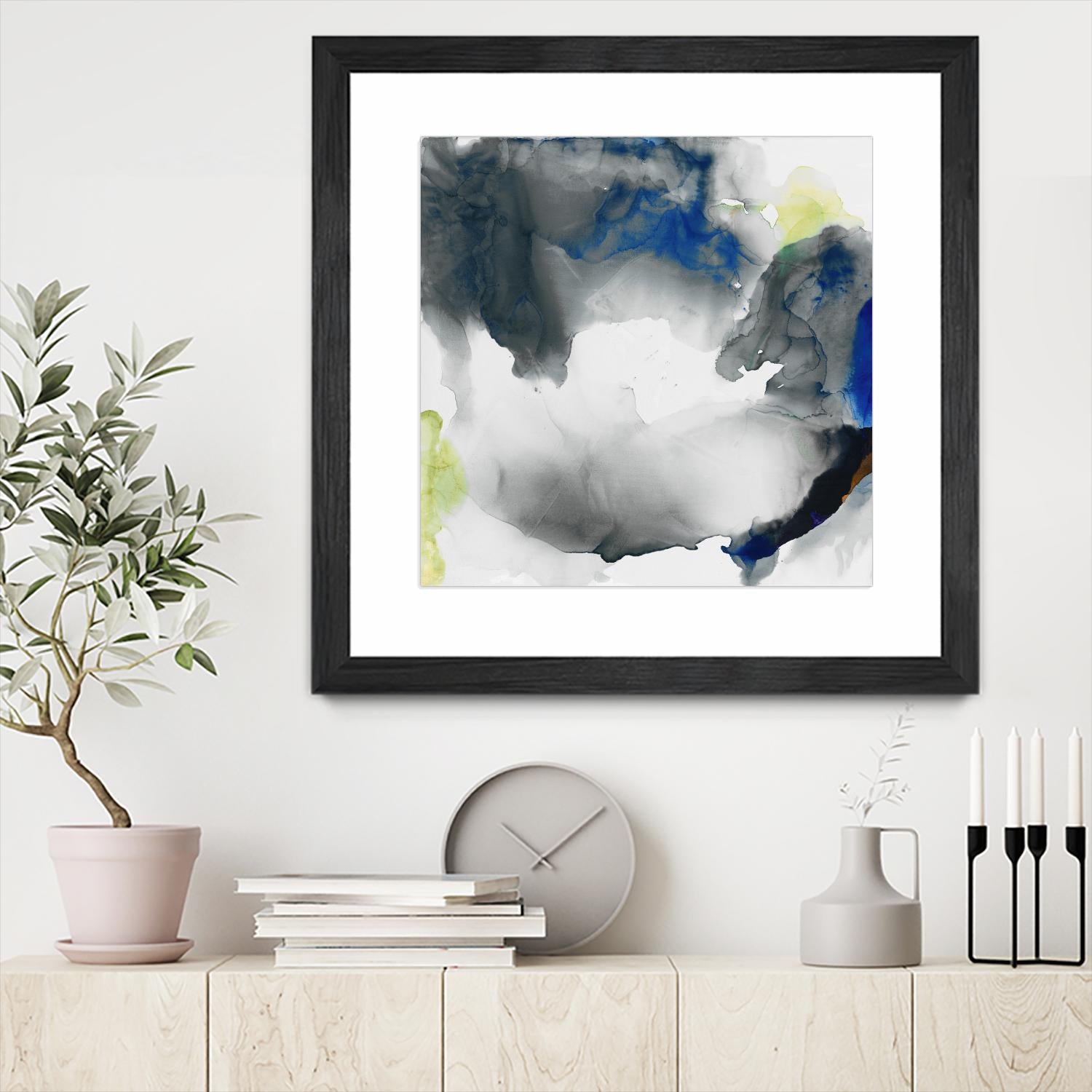 Ephemeral II by Sisa Jasper on GIANT ART - blue abstract