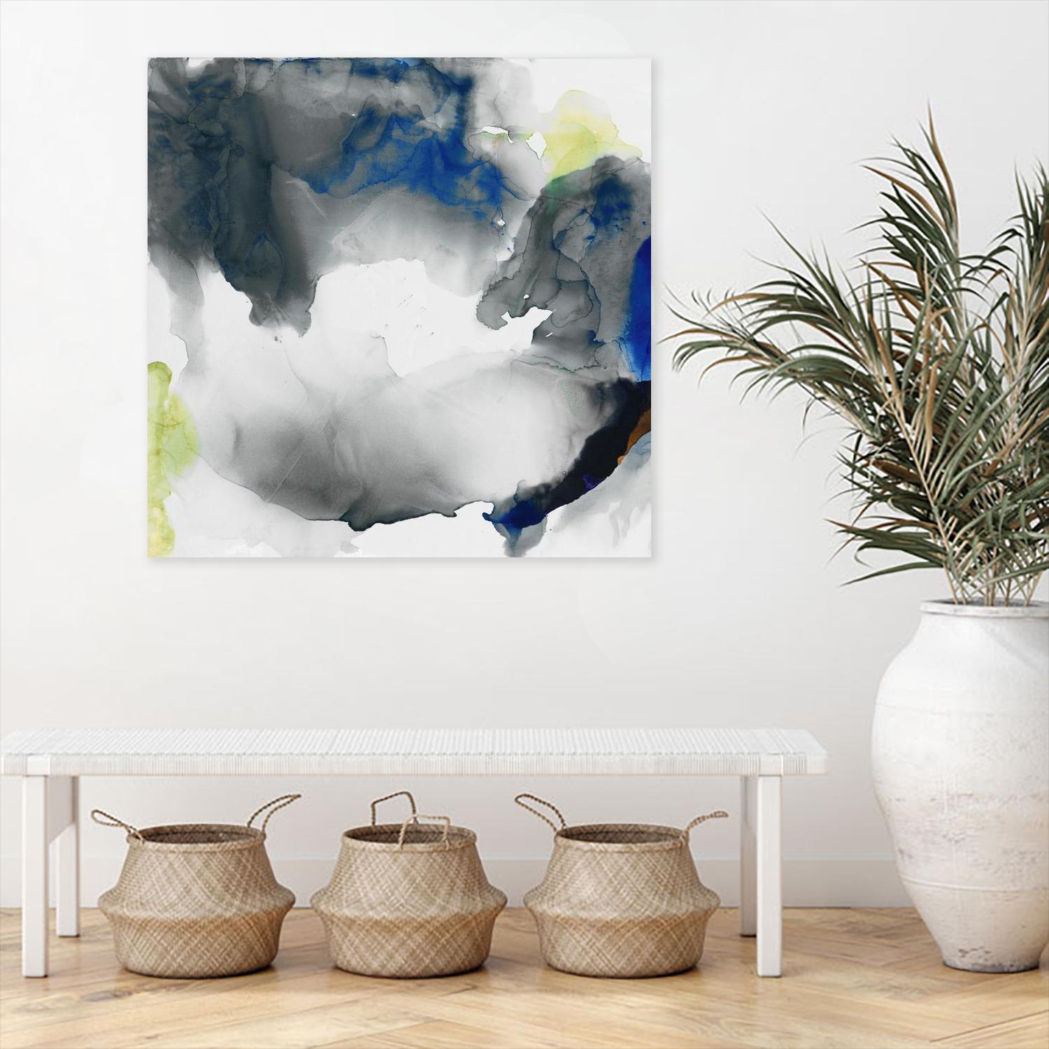 Ephemeral II by Sisa Jasper on GIANT ART - blue abstract