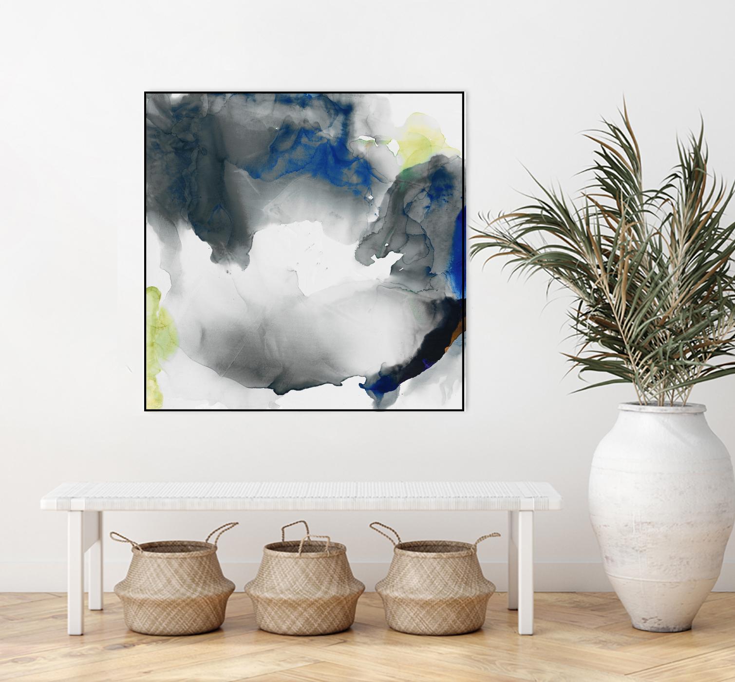 Ephemeral II by Sisa Jasper on GIANT ART - blue abstract