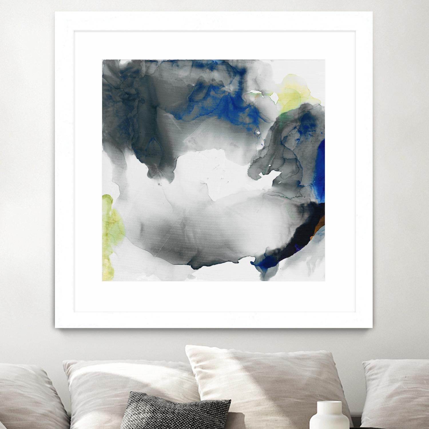 Ephemeral II by Sisa Jasper on GIANT ART - blue abstract