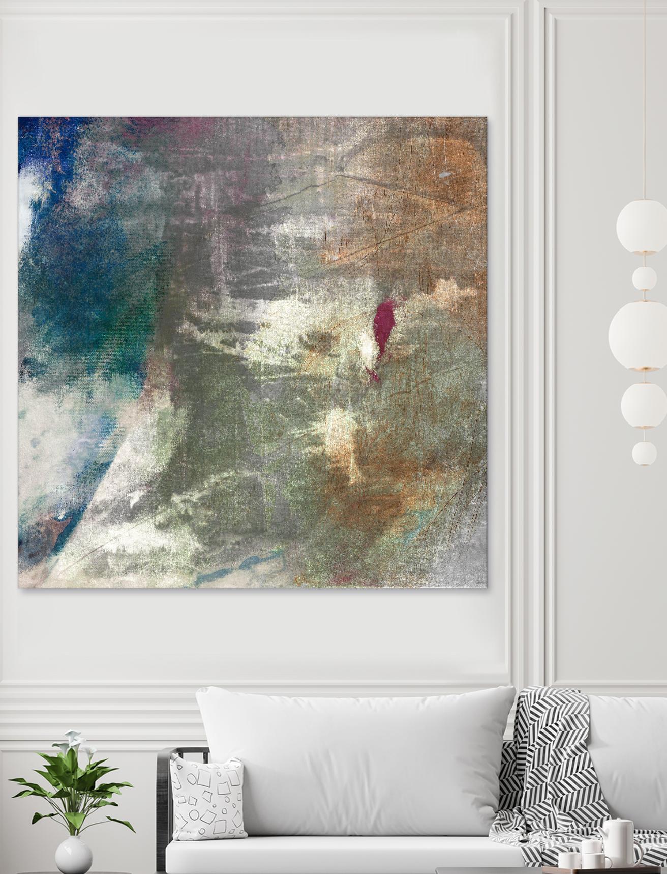 Mod Abstract I by Sisa Jasper on GIANT ART - blue abstract