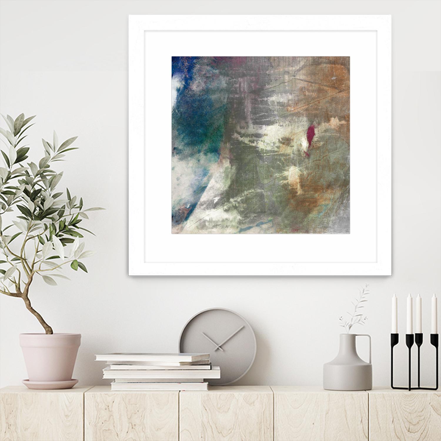 Mod Abstract I by Sisa Jasper on GIANT ART - blue abstract