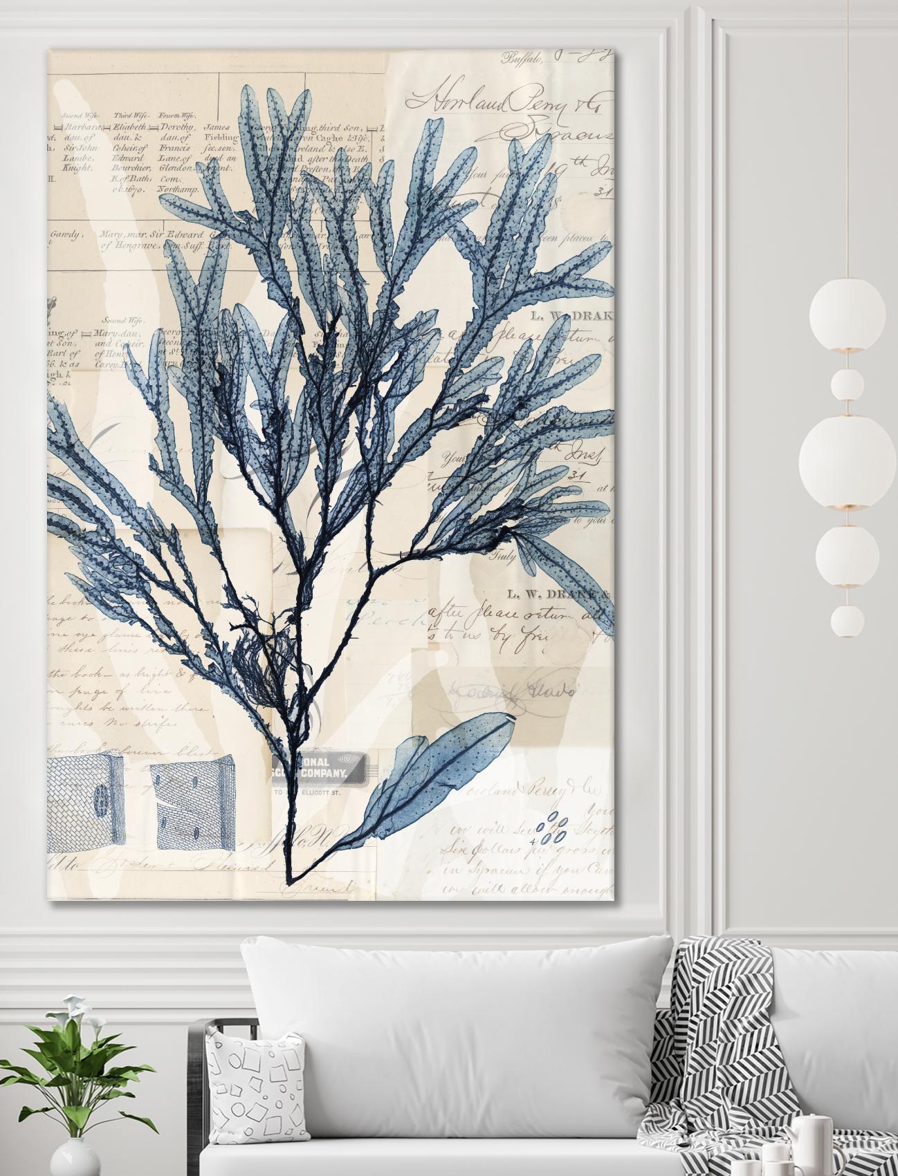 Seaweed Arrangement I by Vision Studio on GIANT ART - blue tropical