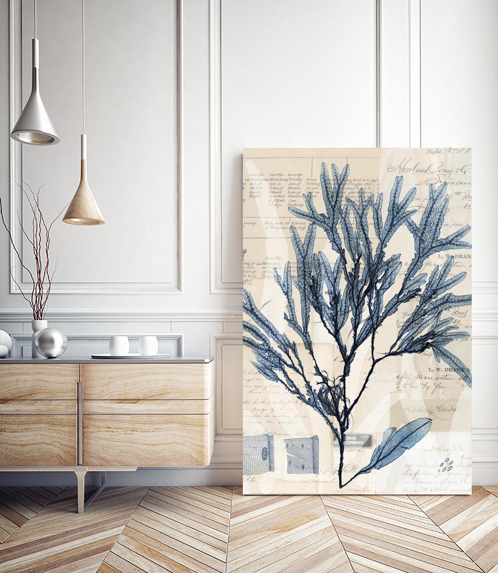 Seaweed Arrangement I by Vision Studio on GIANT ART - blue tropical