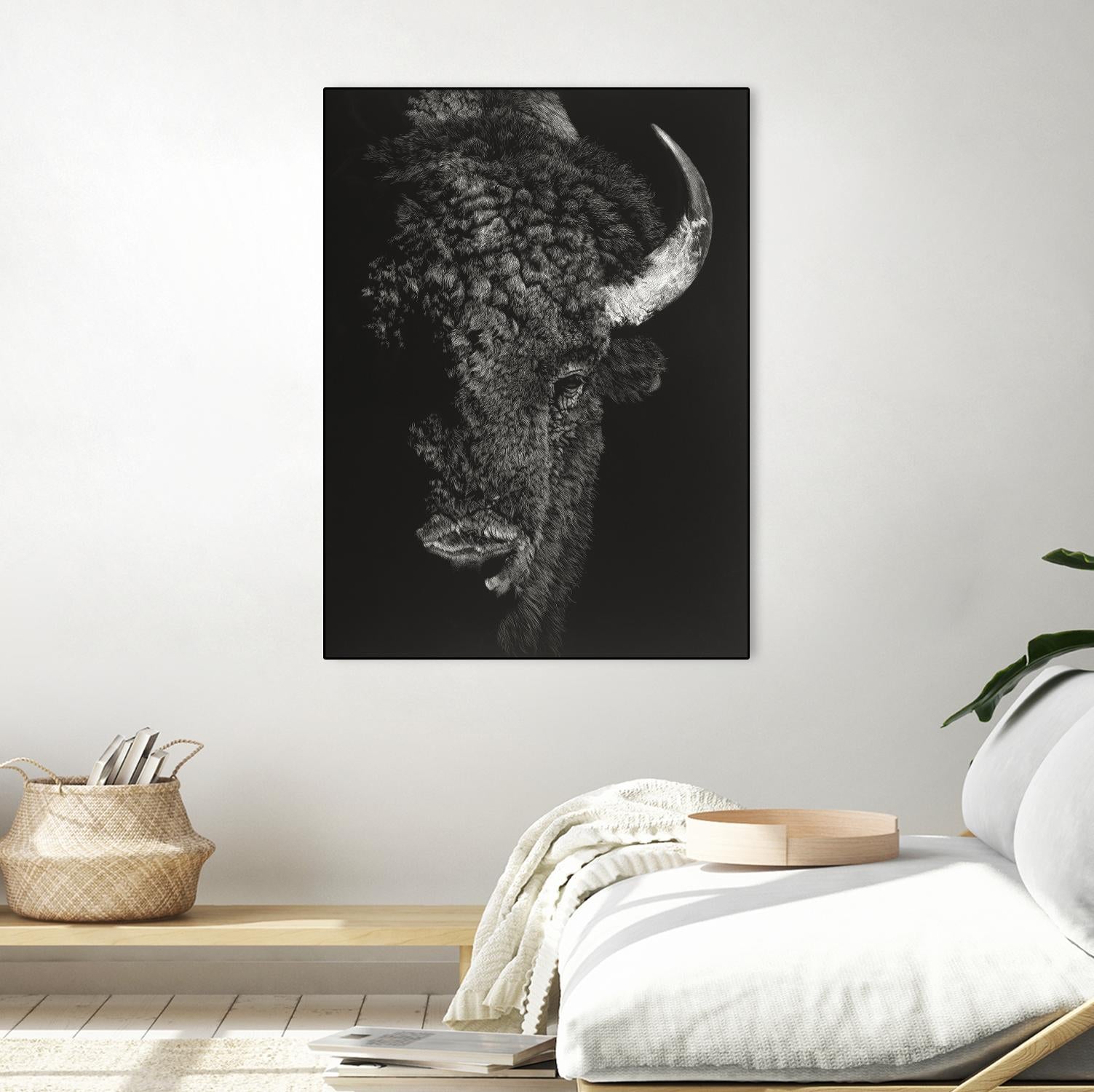 Black Glimpse I by Julie T. Chapman on GIANT ART - animals
