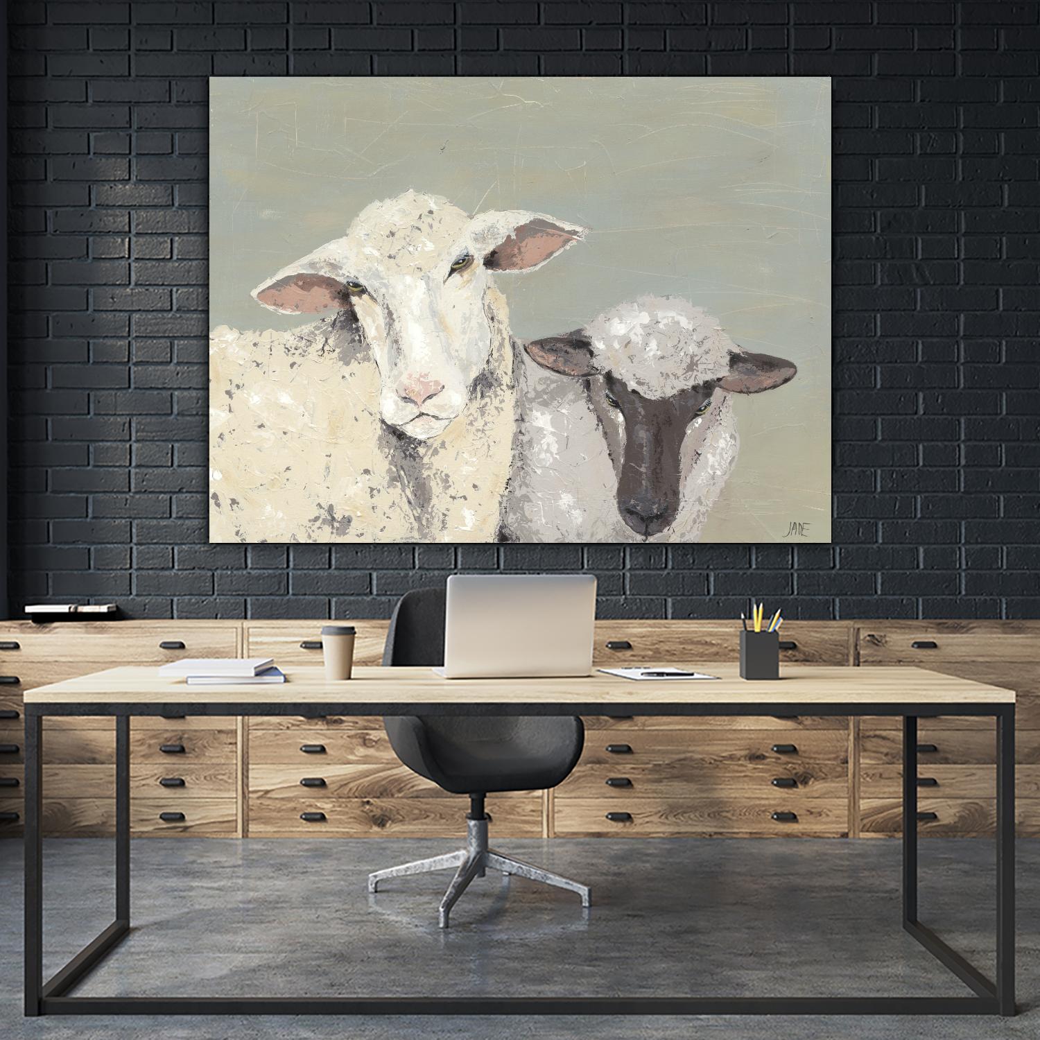 Sweet Lambs I by Jade Reynolds on GIANT ART - animals