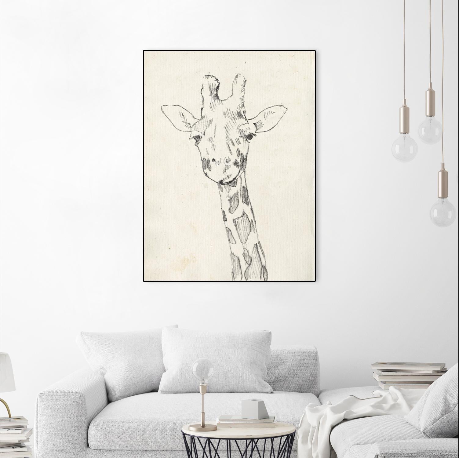 Giraffe Portrait II by Jennifer Goldberger on GIANT ART - animals