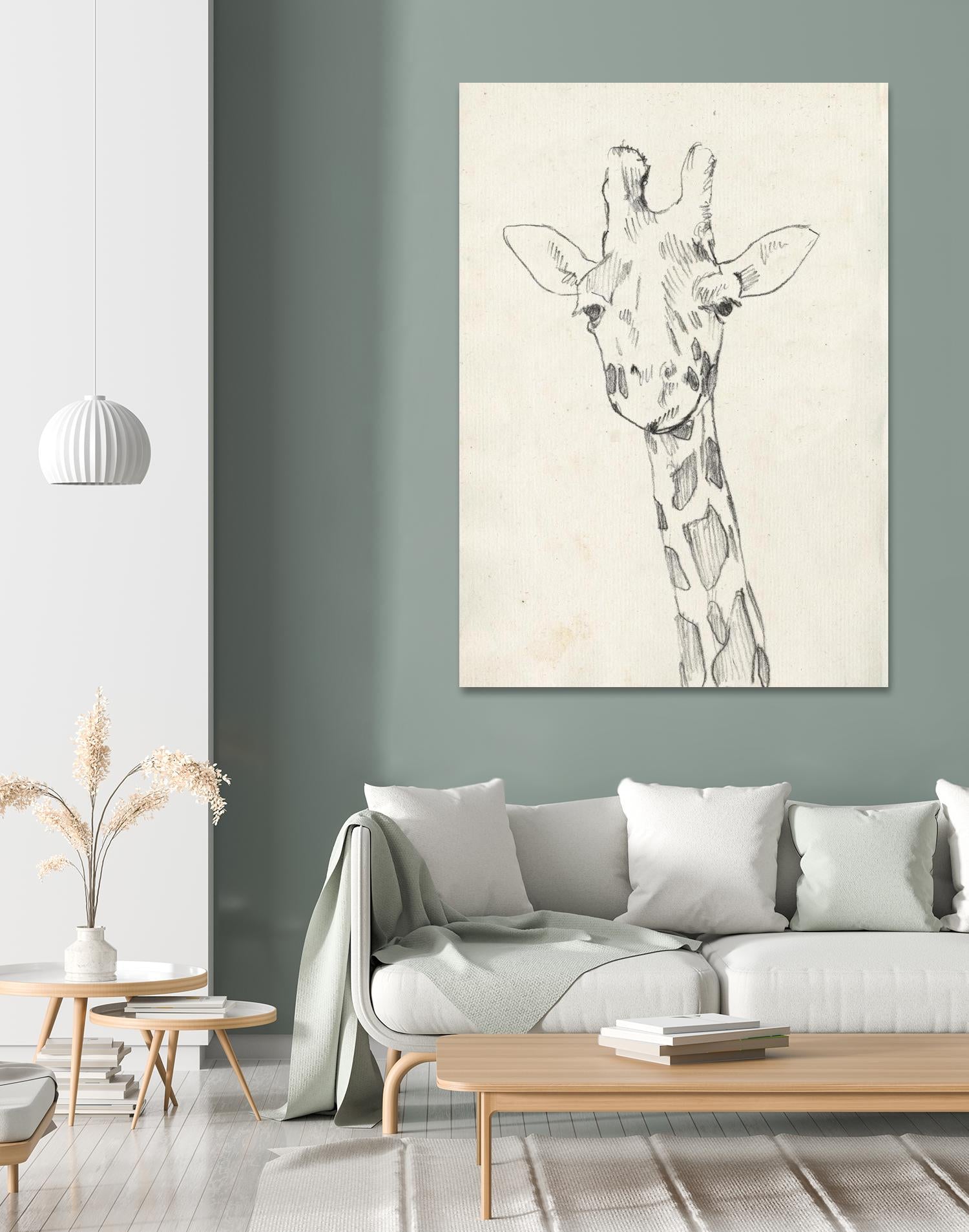 Giraffe Portrait II by Jennifer Goldberger on GIANT ART - animals