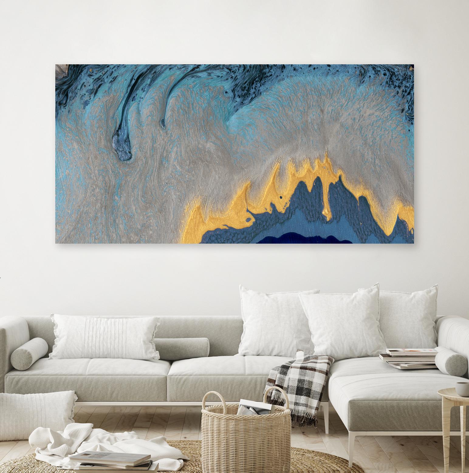 Kahuna by Alicia Ludwig on GIANT ART - blue abstract