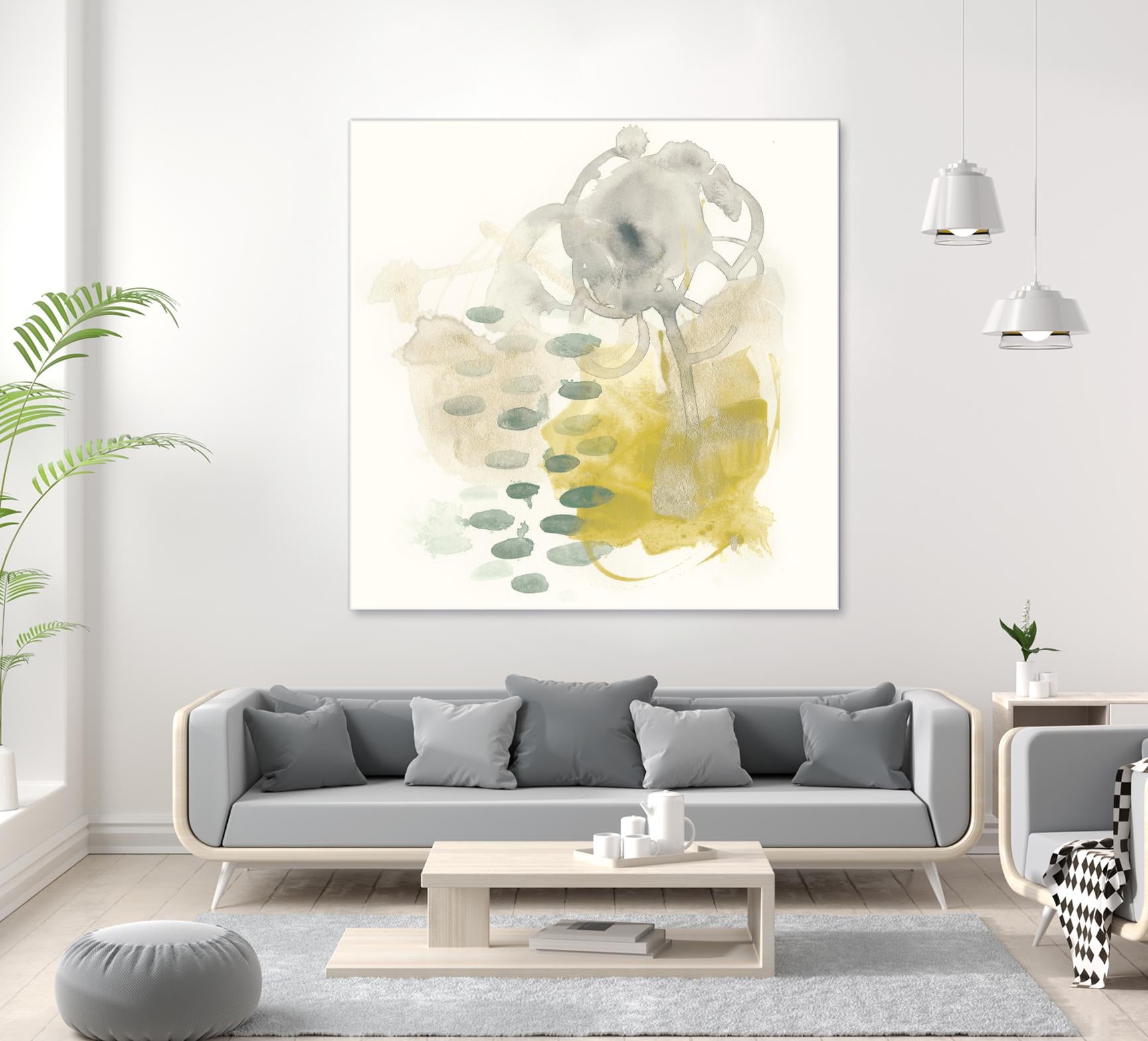 Apex Formula III by June Erica Vess on GIANT ART - yellow abstract