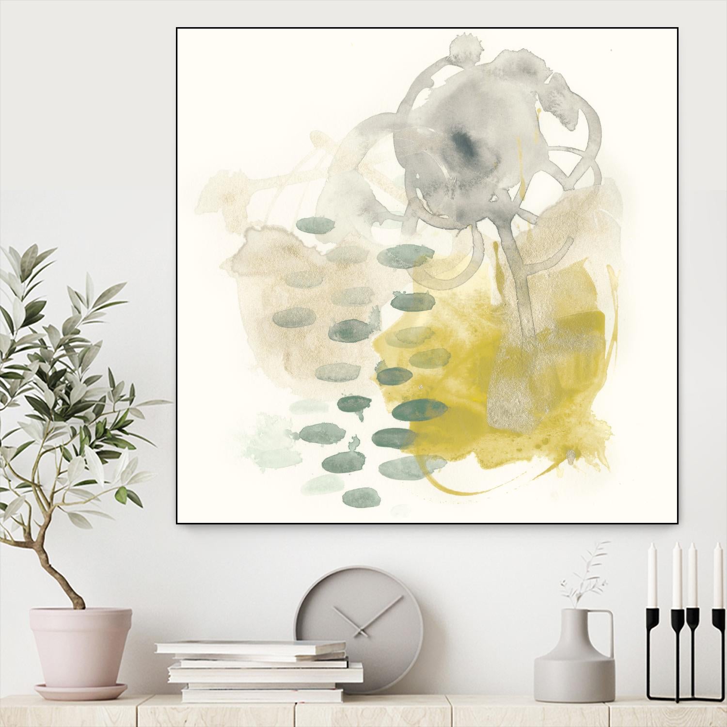 Apex Formula III by June Erica Vess on GIANT ART - yellow abstract