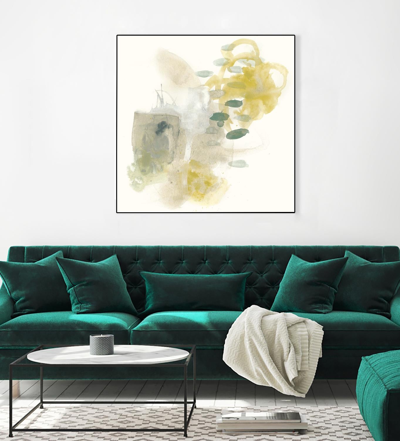 Apex Formula IV by June Erica Vess on GIANT ART - yellow abstract