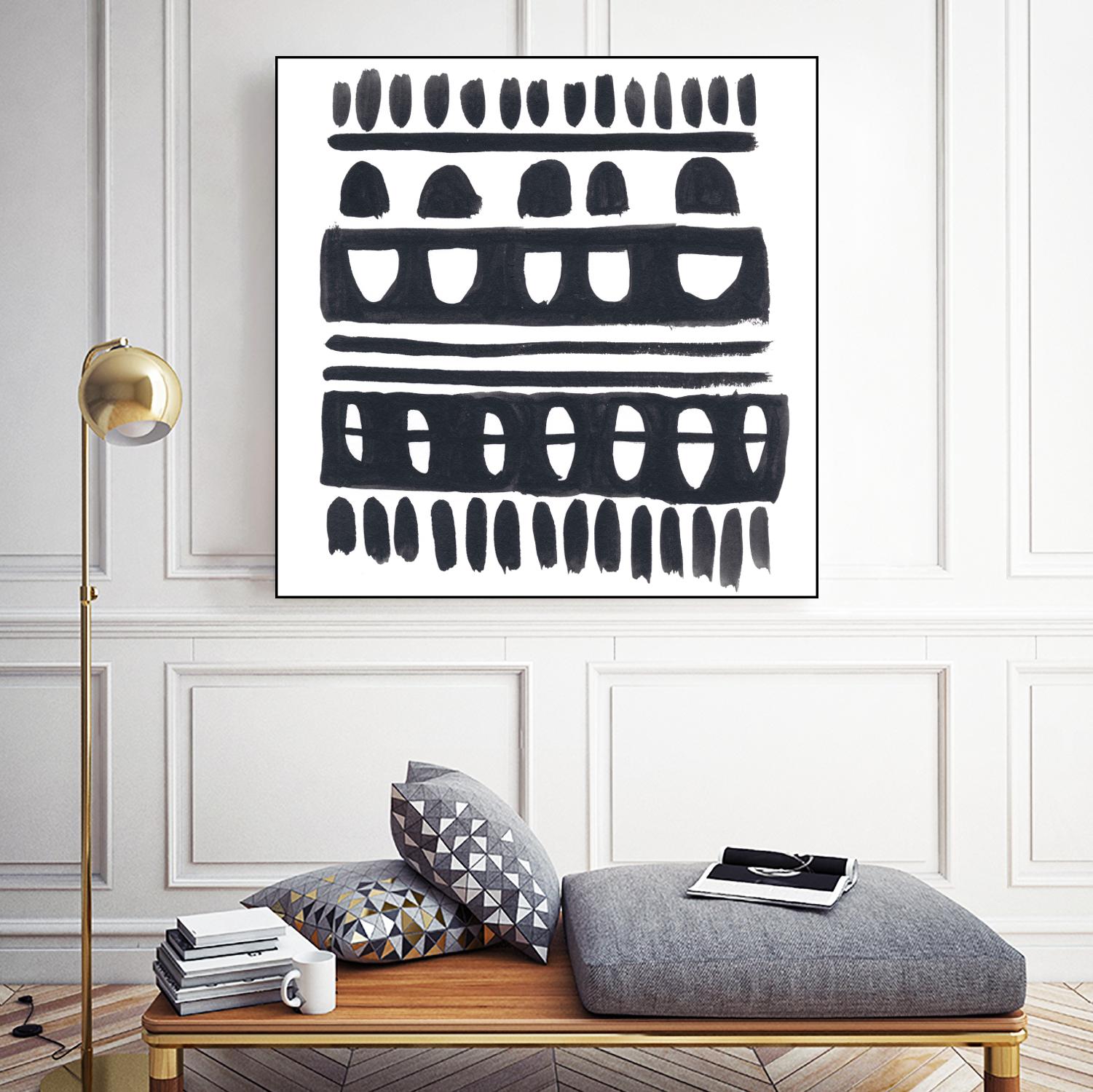 Weft IV by June Erica Vess on GIANT ART - black abstract