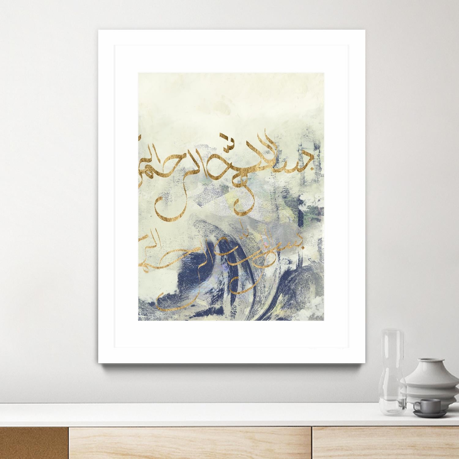 Arabic Encaustic II by Jennifer Goldberger on GIANT ART - abstract