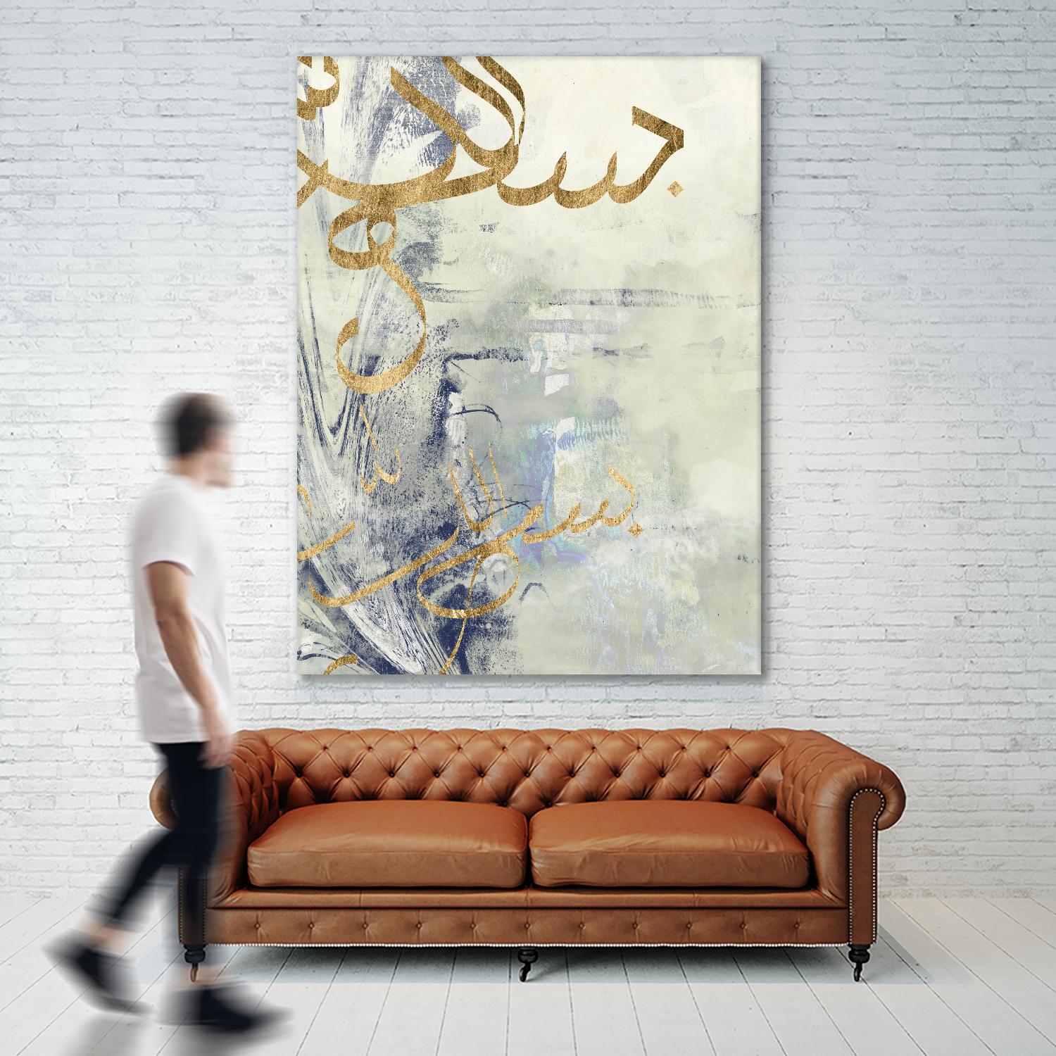 Arabic Encaustic III by Jennifer Goldberger on GIANT ART - abstract
