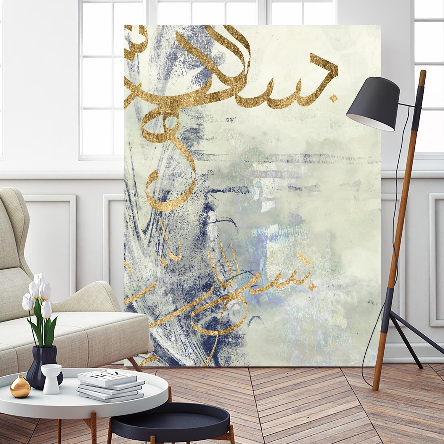 Arabic Encaustic III by Jennifer Goldberger on GIANT ART - abstract