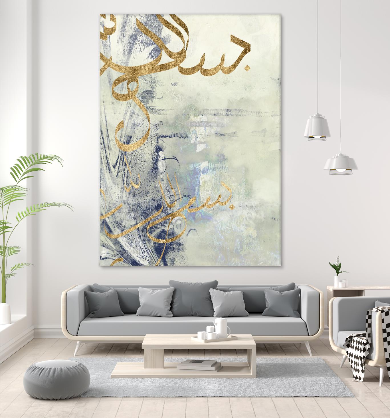 Arabic Encaustic III by Jennifer Goldberger on GIANT ART - abstract