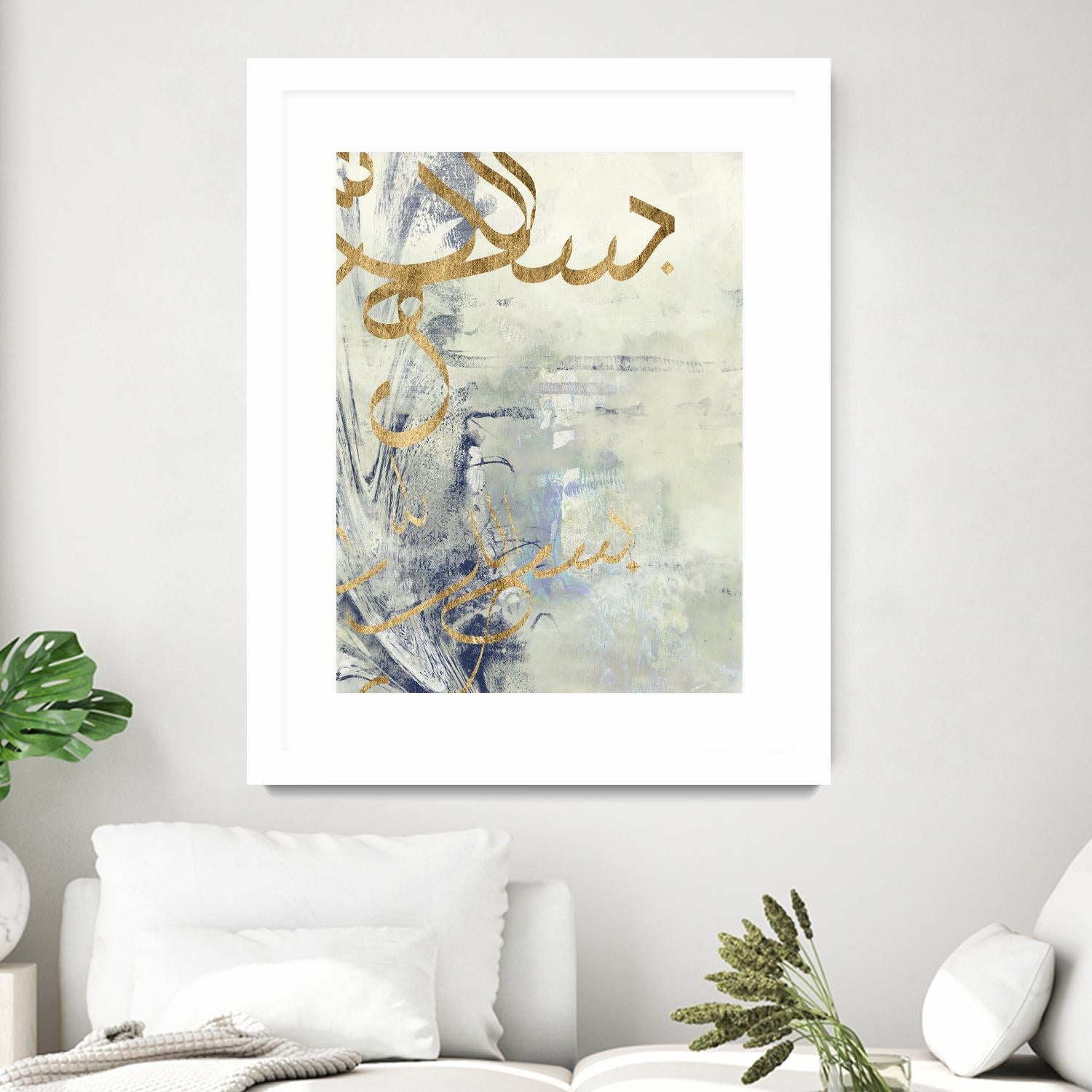 Arabic Encaustic III by Jennifer Goldberger on GIANT ART - abstract