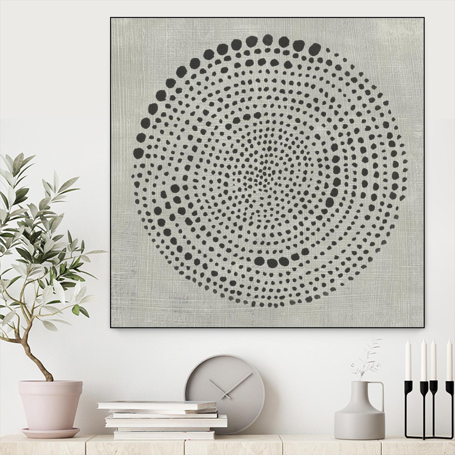 Mythos II by Chariklia Zarris on GIANT ART - black black & white circle