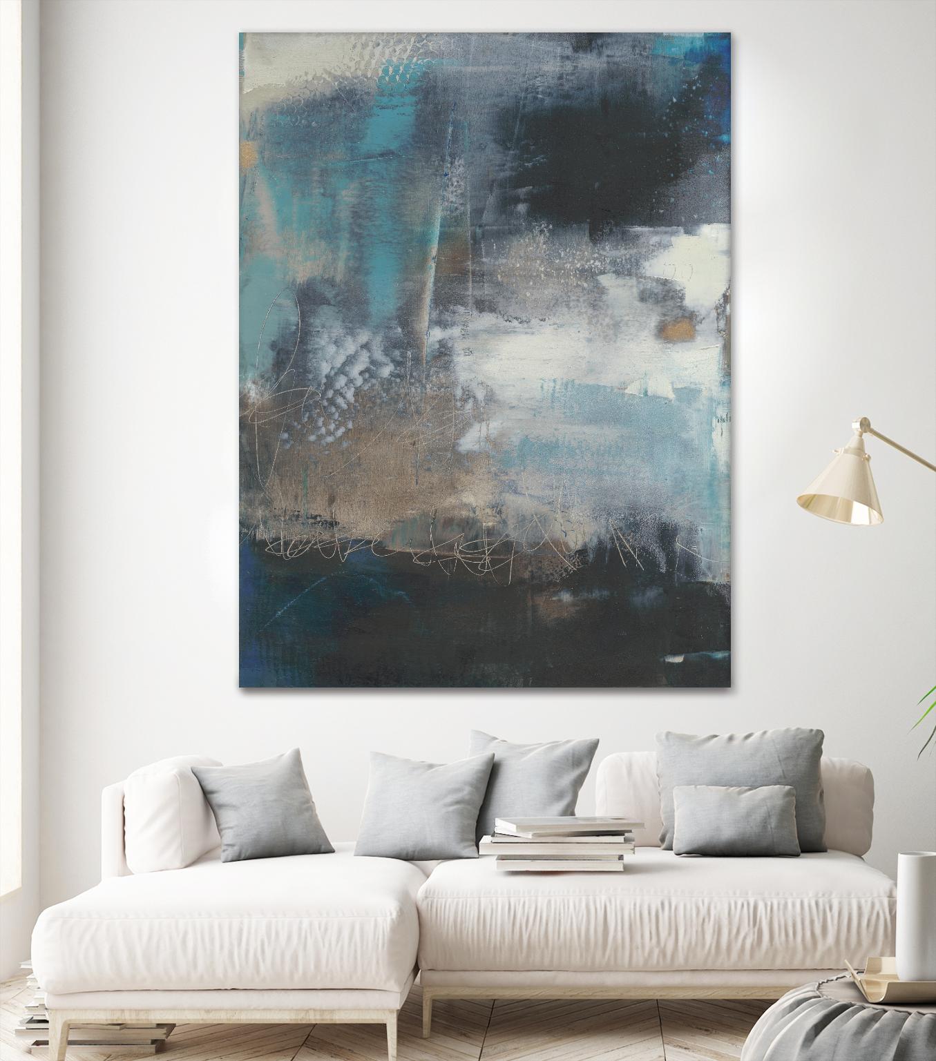 Umbra I by Sue Jachimiec on GIANT ART - blue abstract