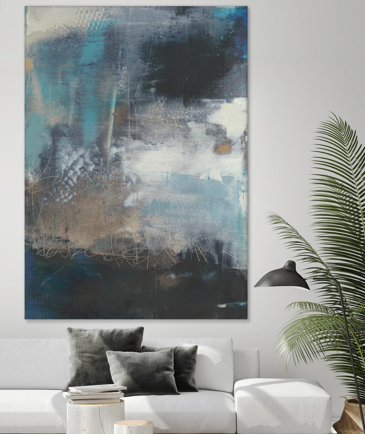 Umbra I by Sue Jachimiec on GIANT ART - blue abstract